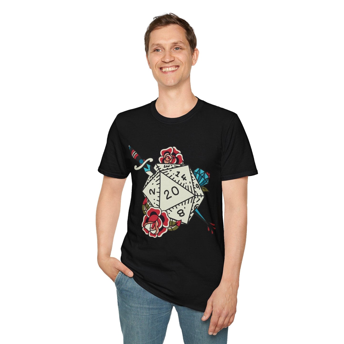 Printify T-Shirt D20 Tattoo T-shirt
