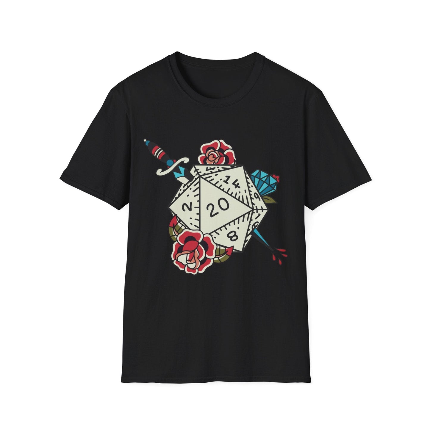 Printify T-Shirt Black / S D20 Tattoo T-shirt