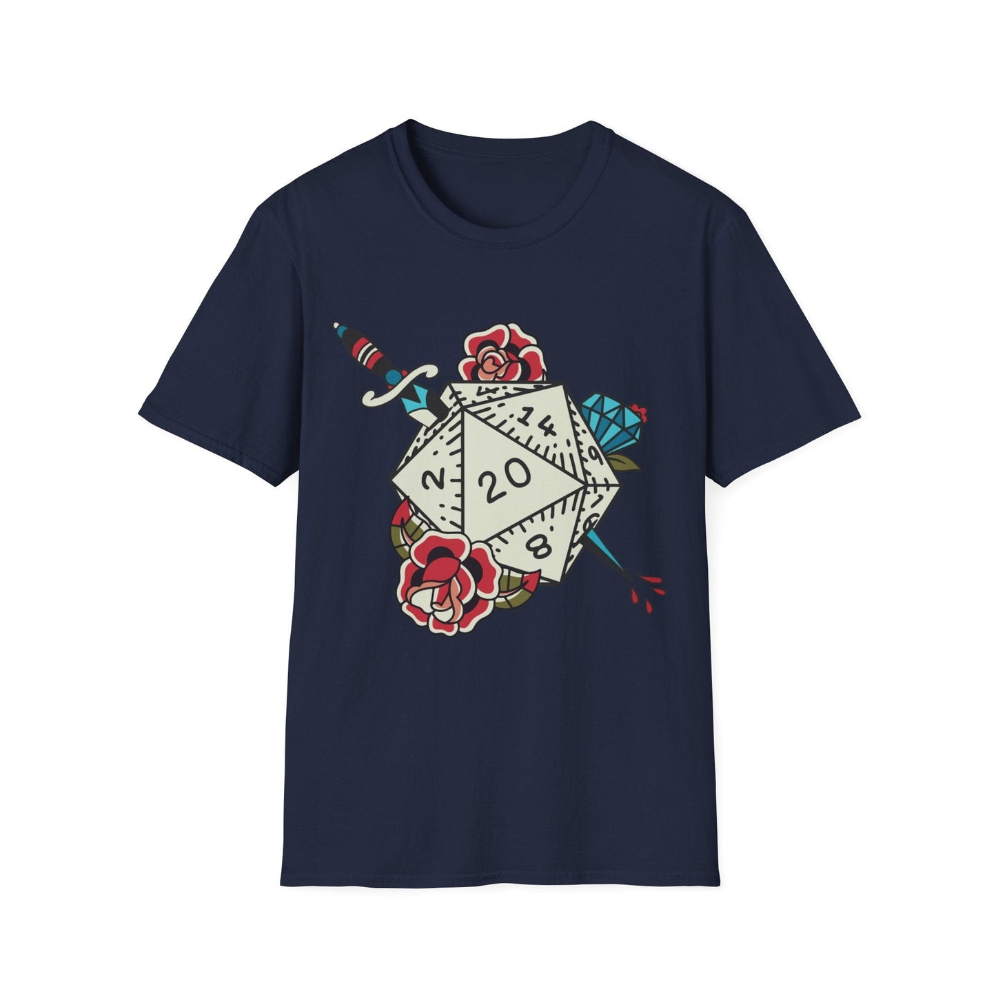 Printify T-Shirt Navy / S D20 Tattoo T-shirt