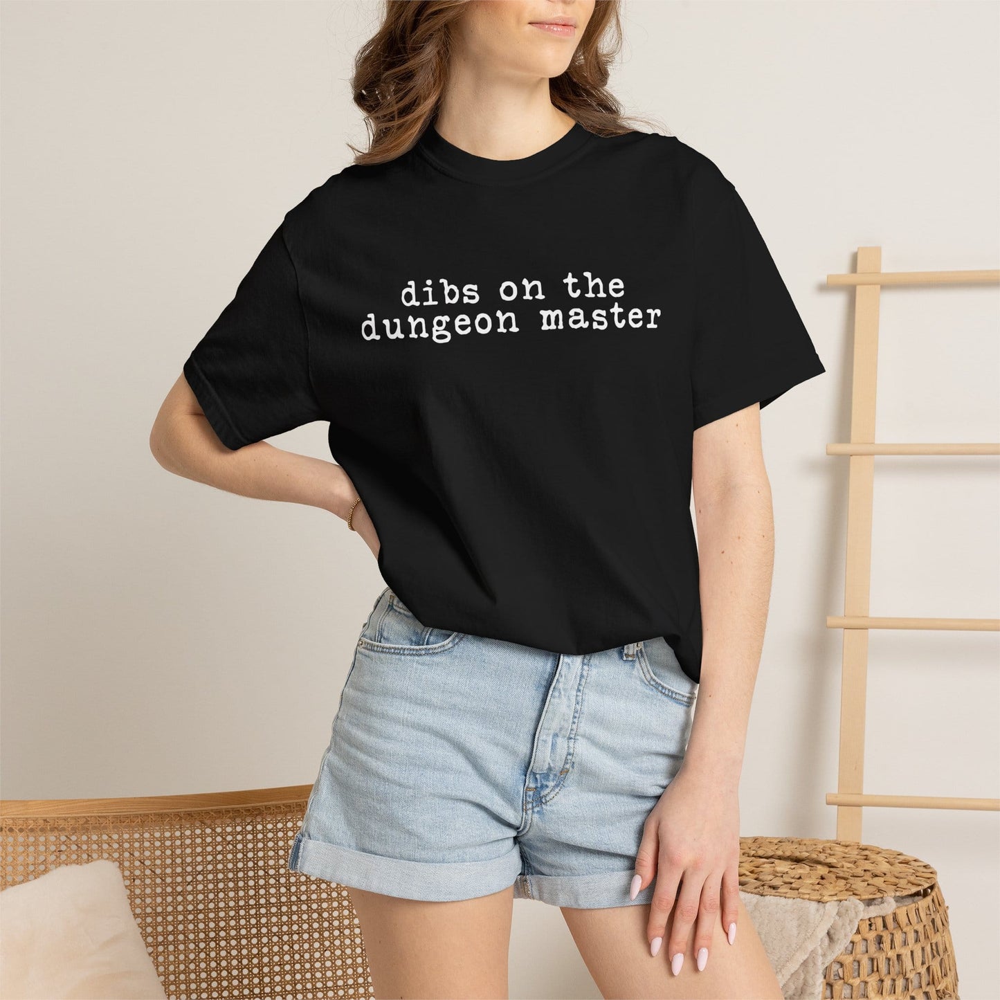 Printify T-Shirt Dibs On The Dungeon Master T-Shirt - Comfort Colors
