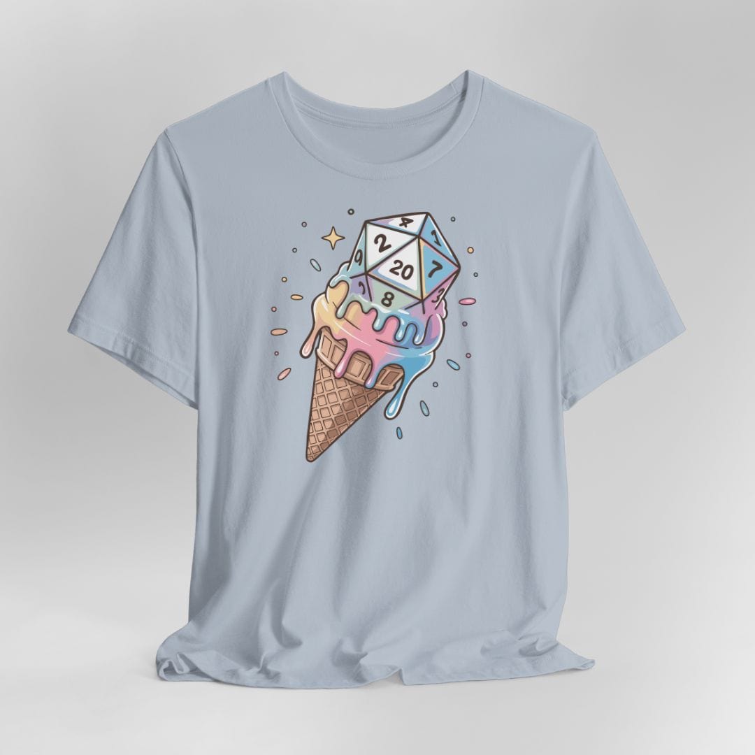 Printify T-Shirt Baby Blue / S Dice Cream DnD Shirt