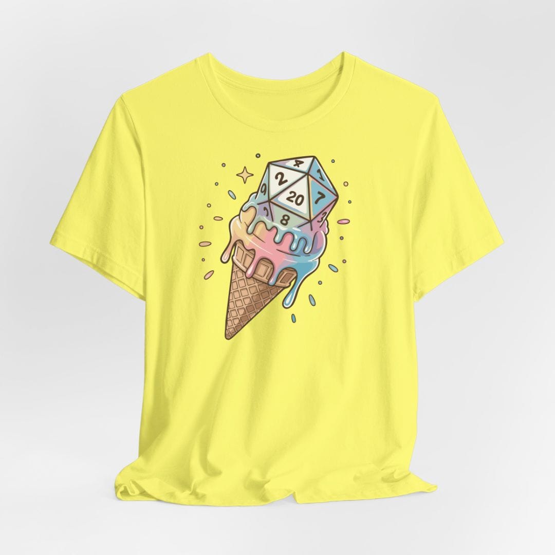 Printify T-Shirt Yellow / S Dice Cream DnD Shirt