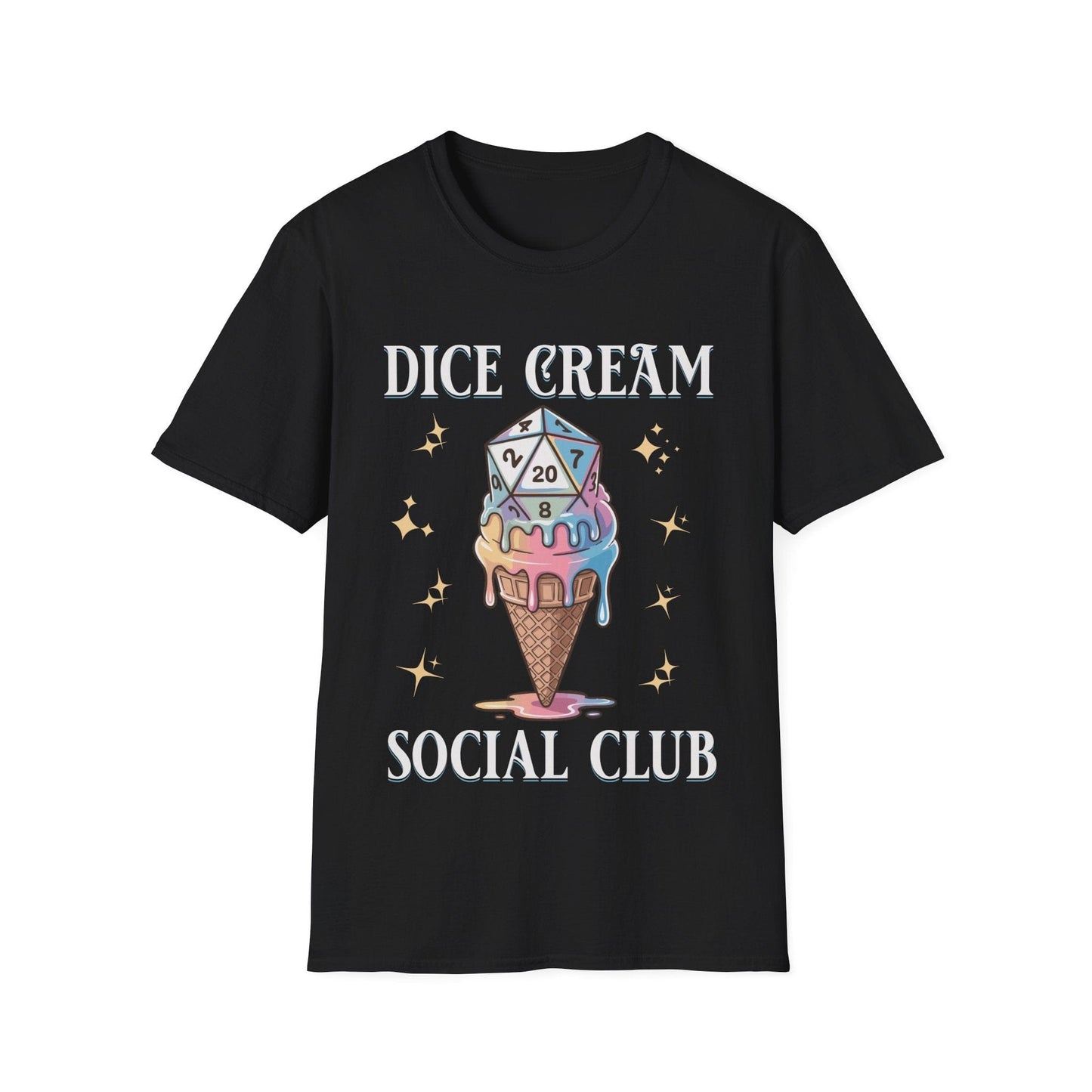 Printify T-Shirt Black / S Dice Cream Social Club T-shirt
