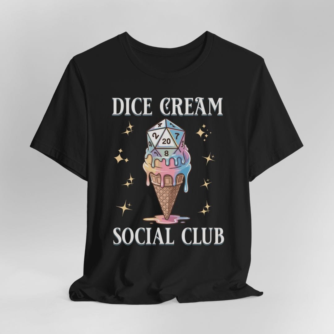 Printify T-Shirt Black / S Dice Cream Social Club T-shirt