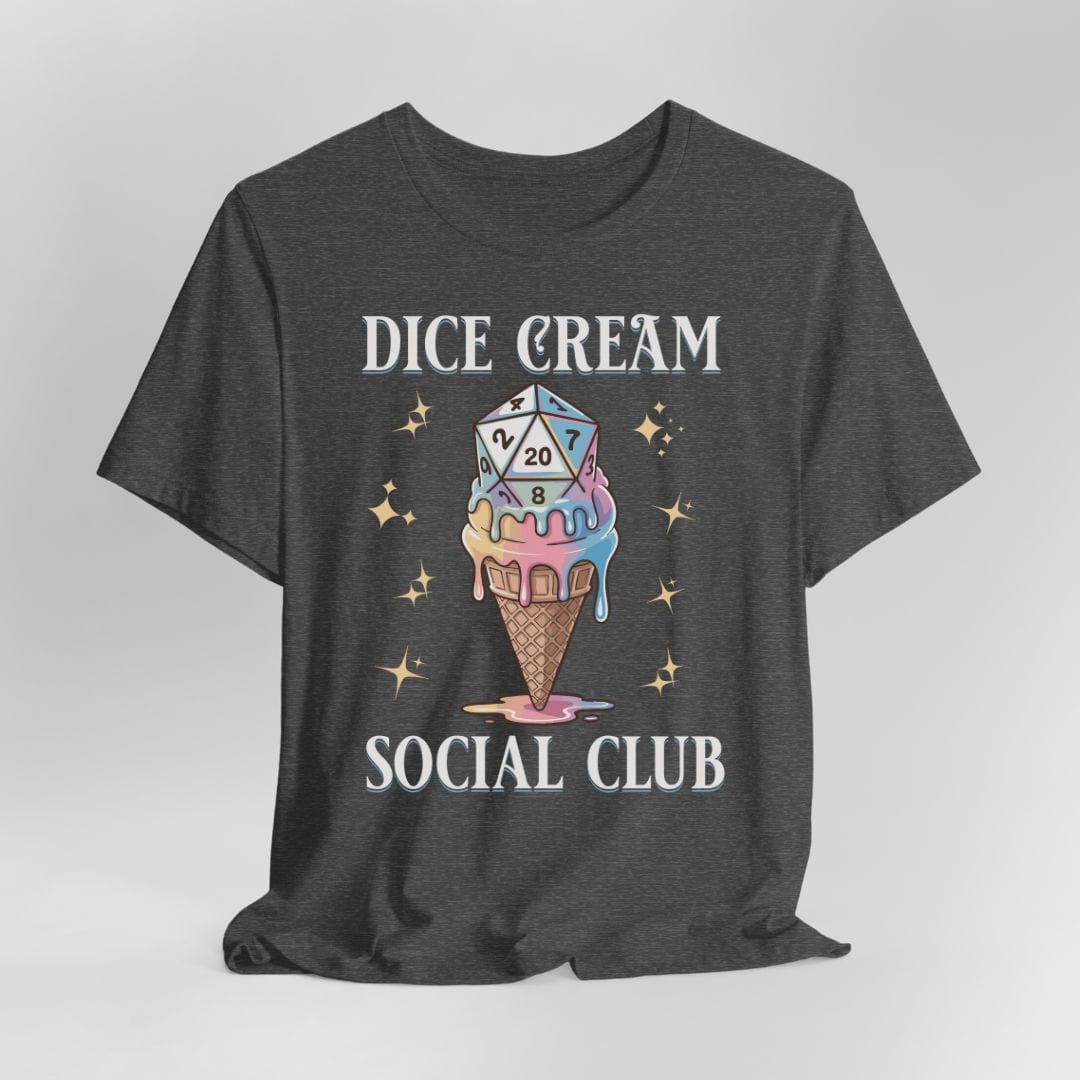 Printify T-Shirt Dark Heather / S Dice Cream Social Club T-shirt