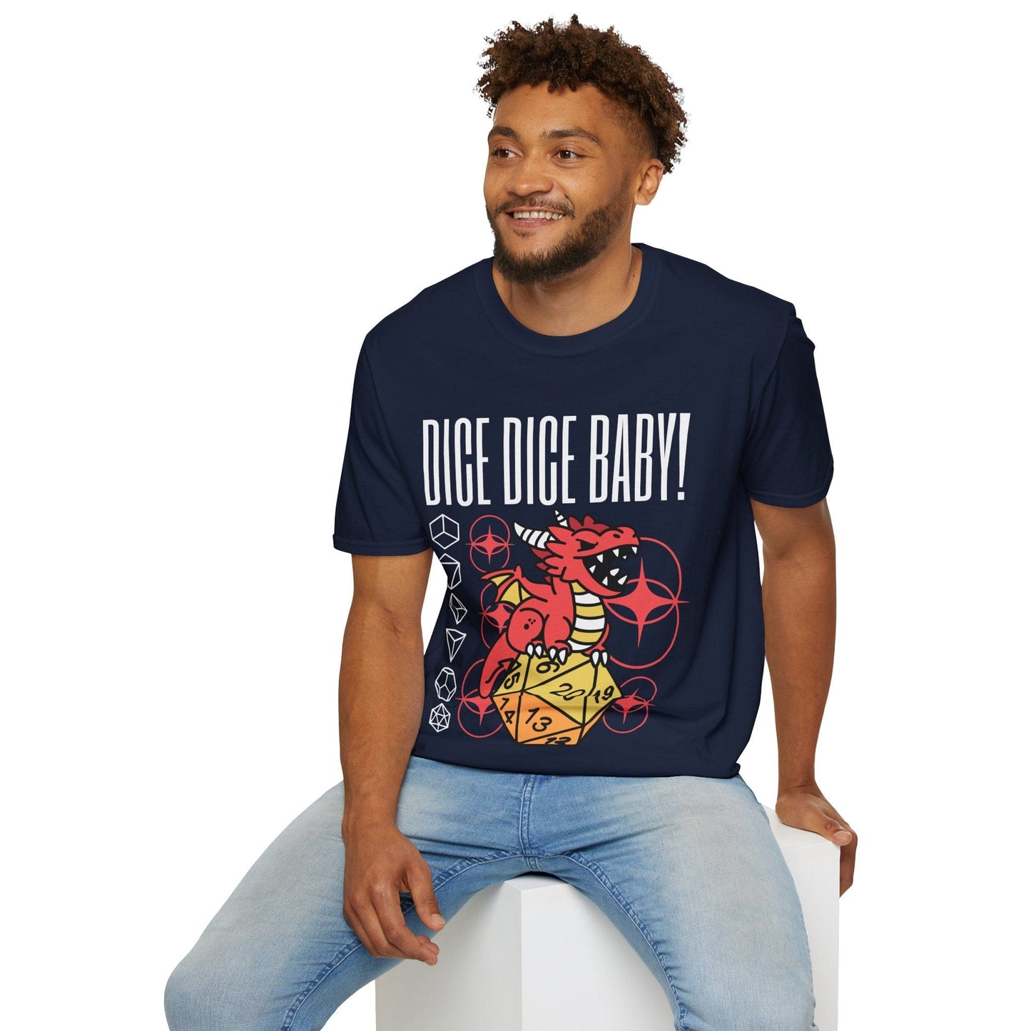 Printify T-Shirt Dice Dice Baby D&D Shirt