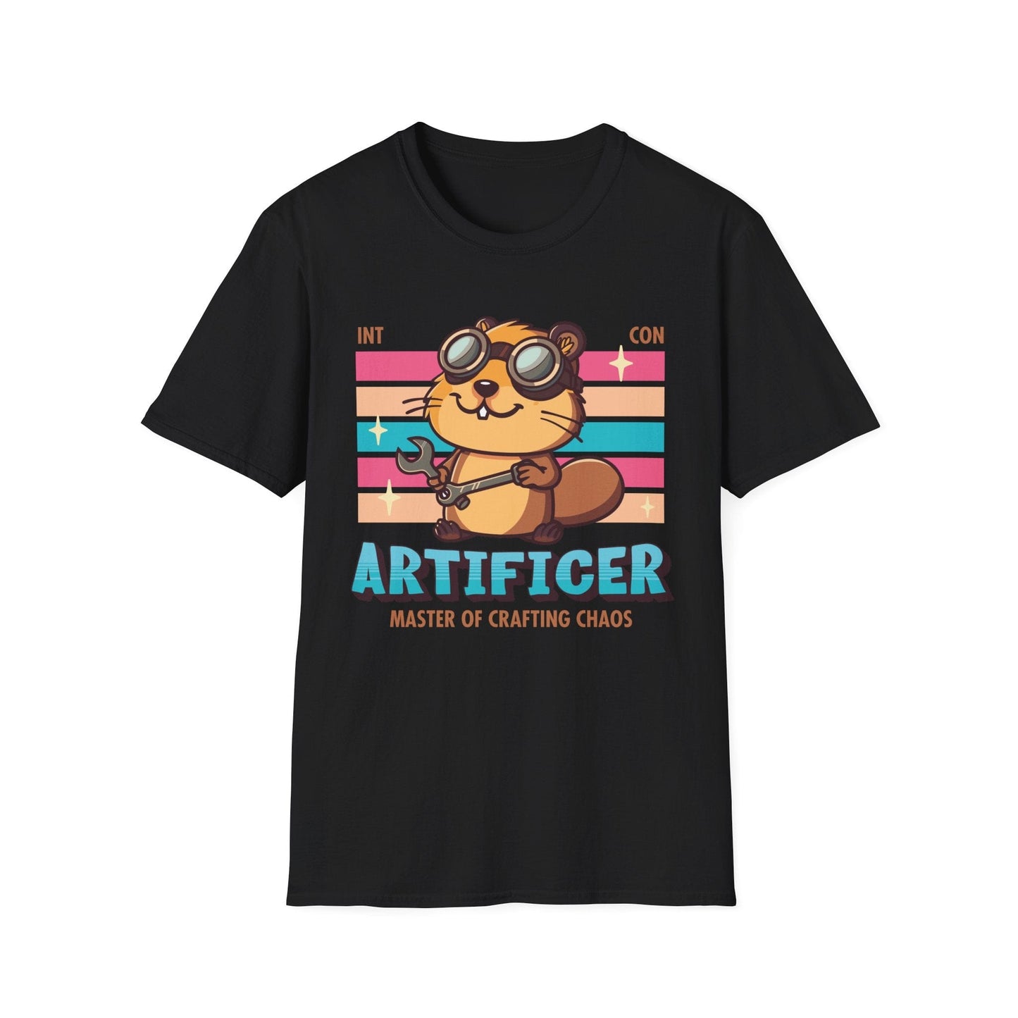 Printify T-Shirt Black / S DnD Artificer Shirt - D&D Kawaii Class T-shirt
