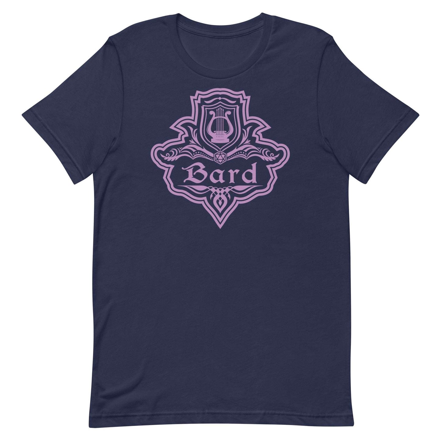 Printify T-Shirt Navy / S DnD Bard Class Emblem T-Shirt