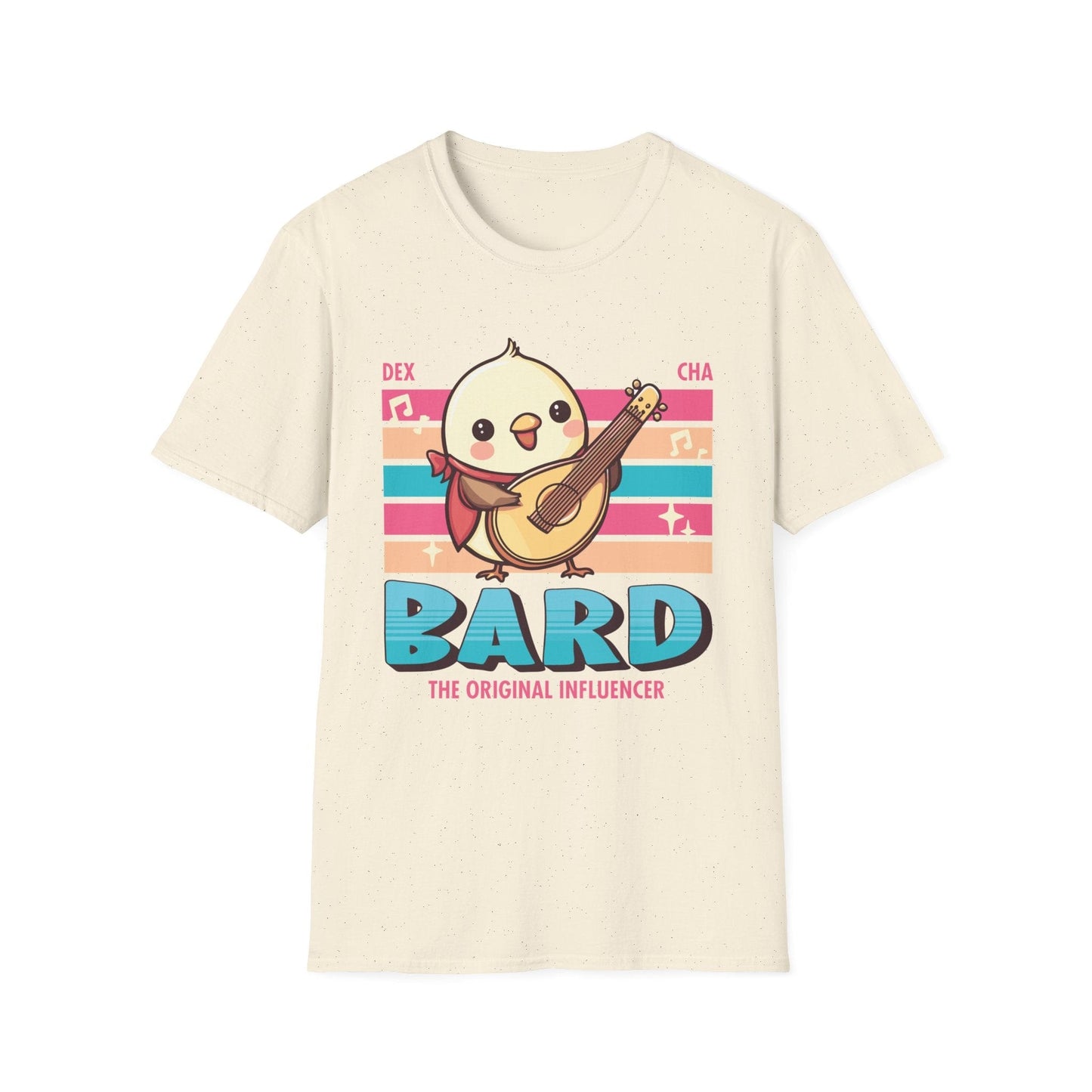 Printify T-Shirt Natural / S DnD Bard Shirt - D&D Kawaii Class T-shirt