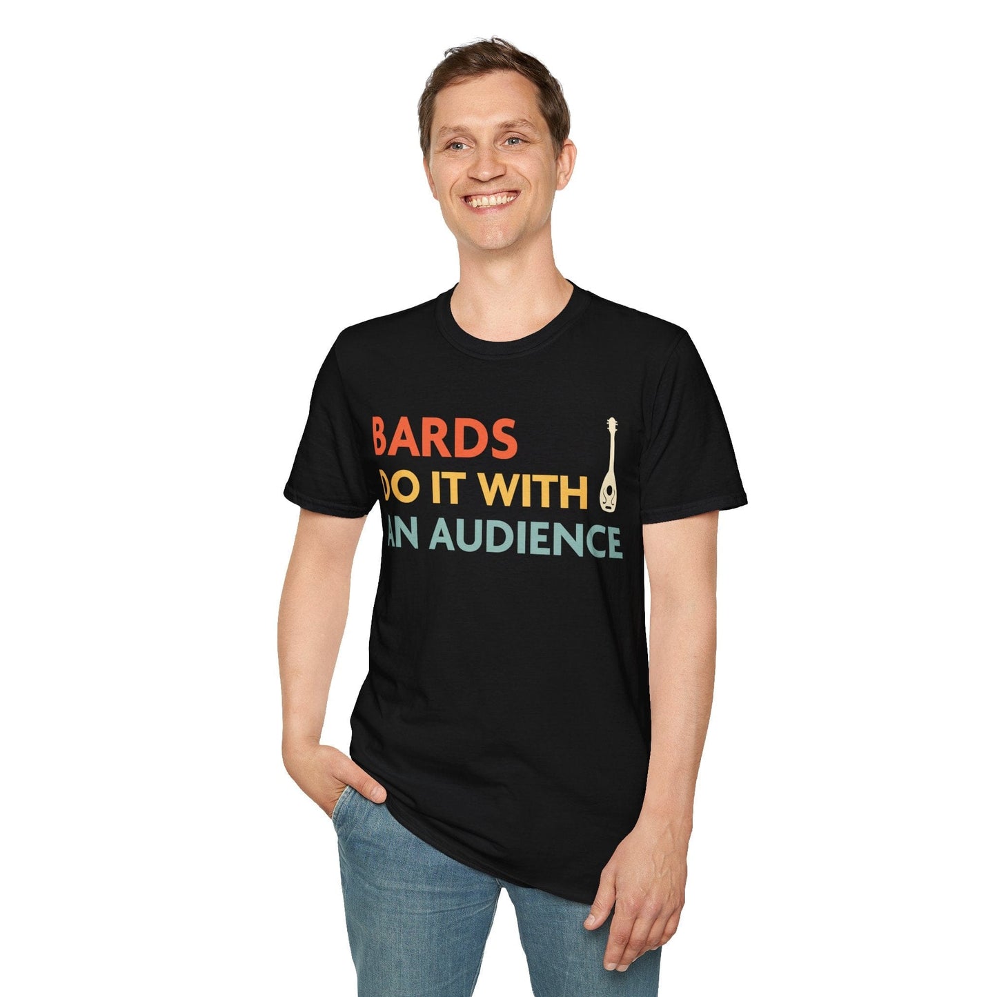 Printify T-Shirt DnD Bards Do It With An Audience Shirt