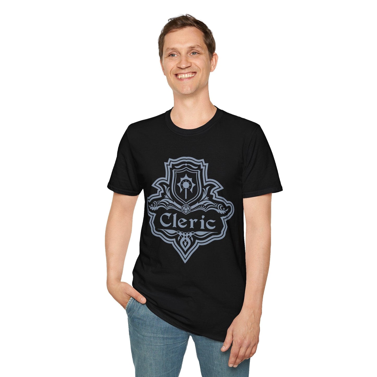Printify T-Shirt DnD Cleric Class Emblem T-Shirt