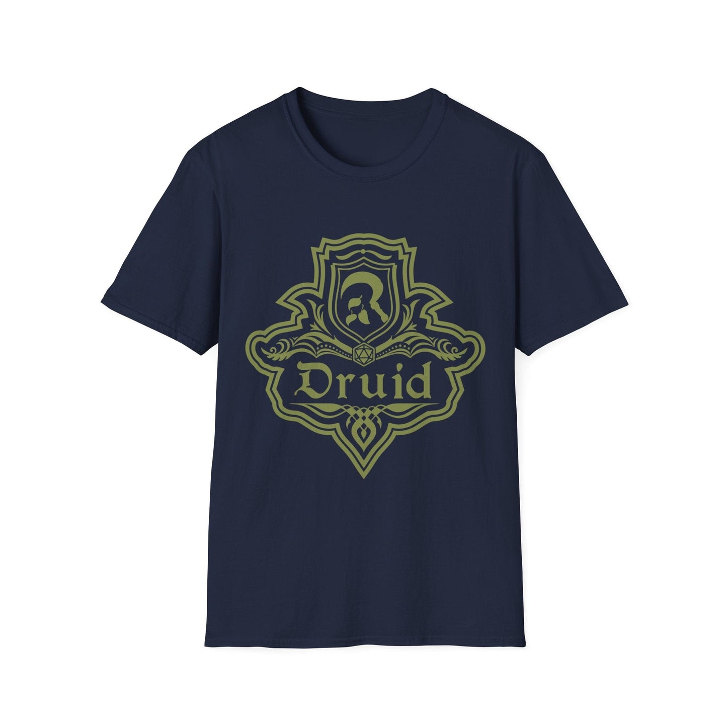 Printify T-Shirt Navy / S DnD Druid Class Emblem T-Shirt