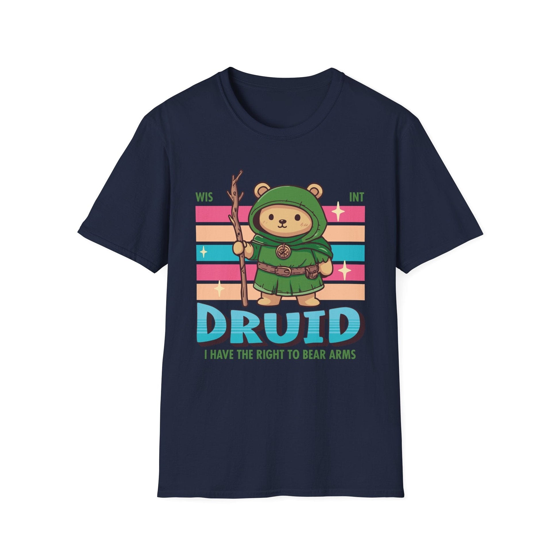 Printify T-Shirt Navy / S DnD Druid Shirt - D&D Kawaii Class T-shirt