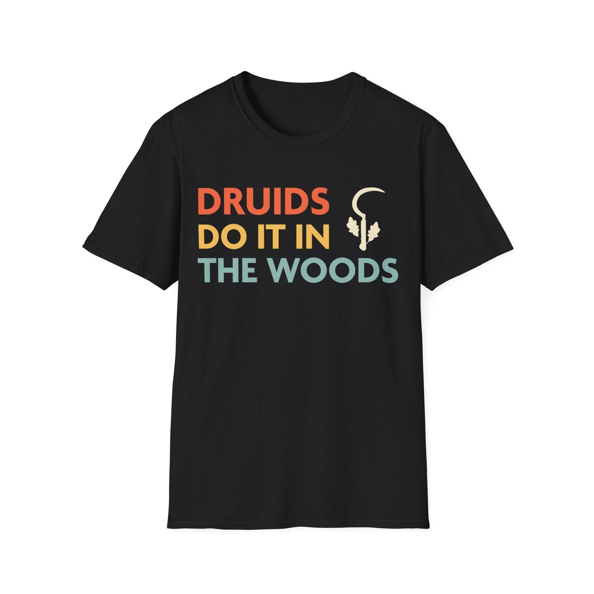 Printify T-Shirt Black / S DnD Druids Do It In The Woods Shirt