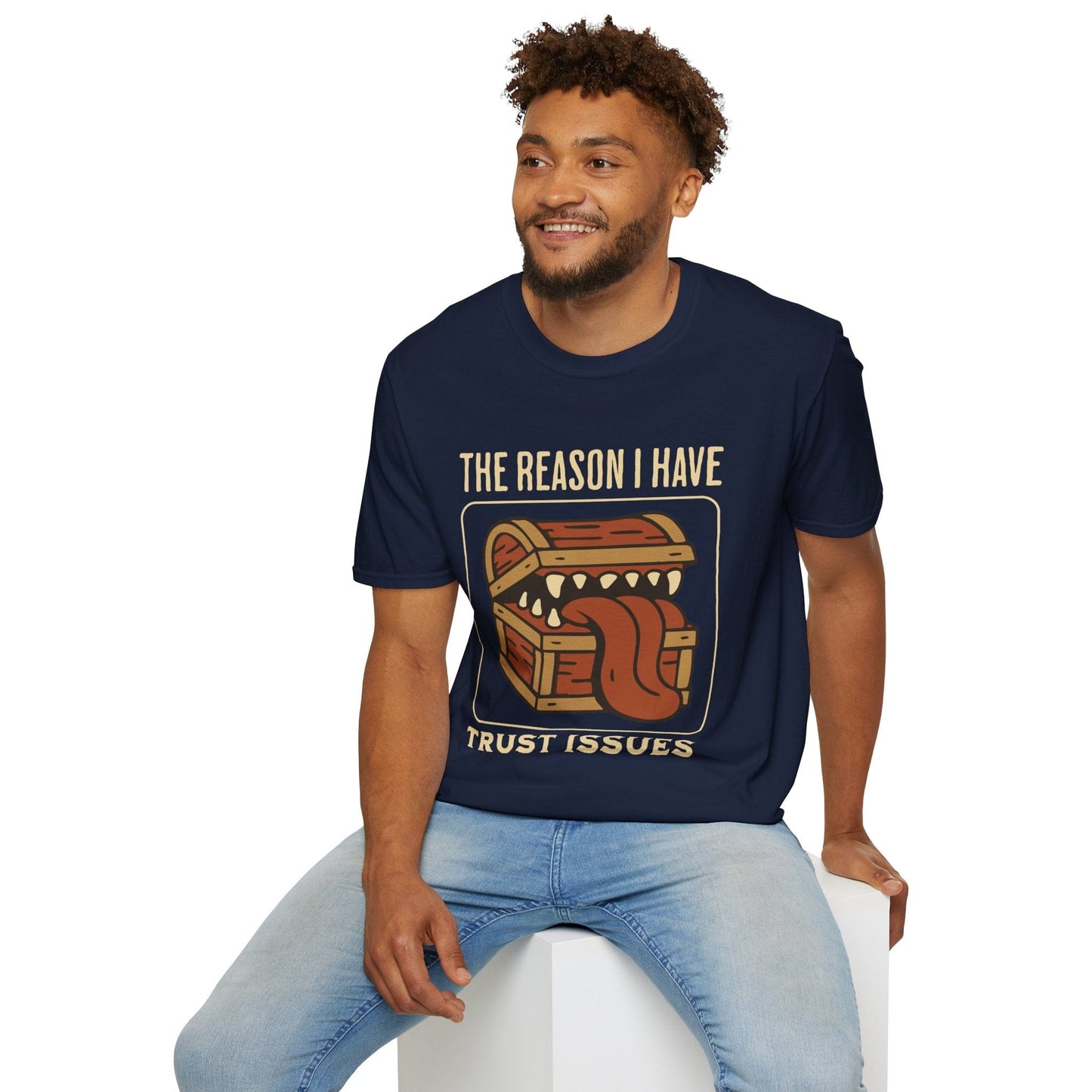 Printify T-Shirt DnD Mimic T-shirt - The Reason I Have Trust Issues