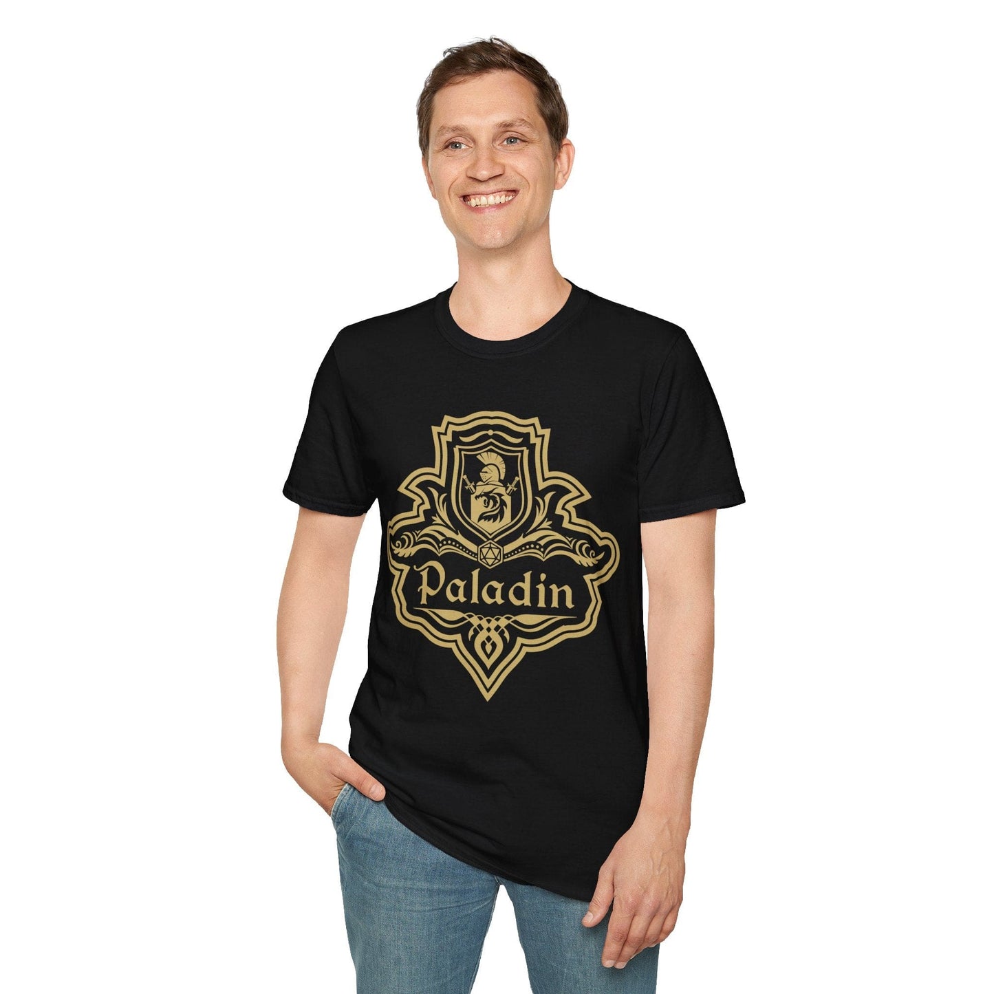 Printify T-Shirt DnD Paladin Class Emblem T-Shirt