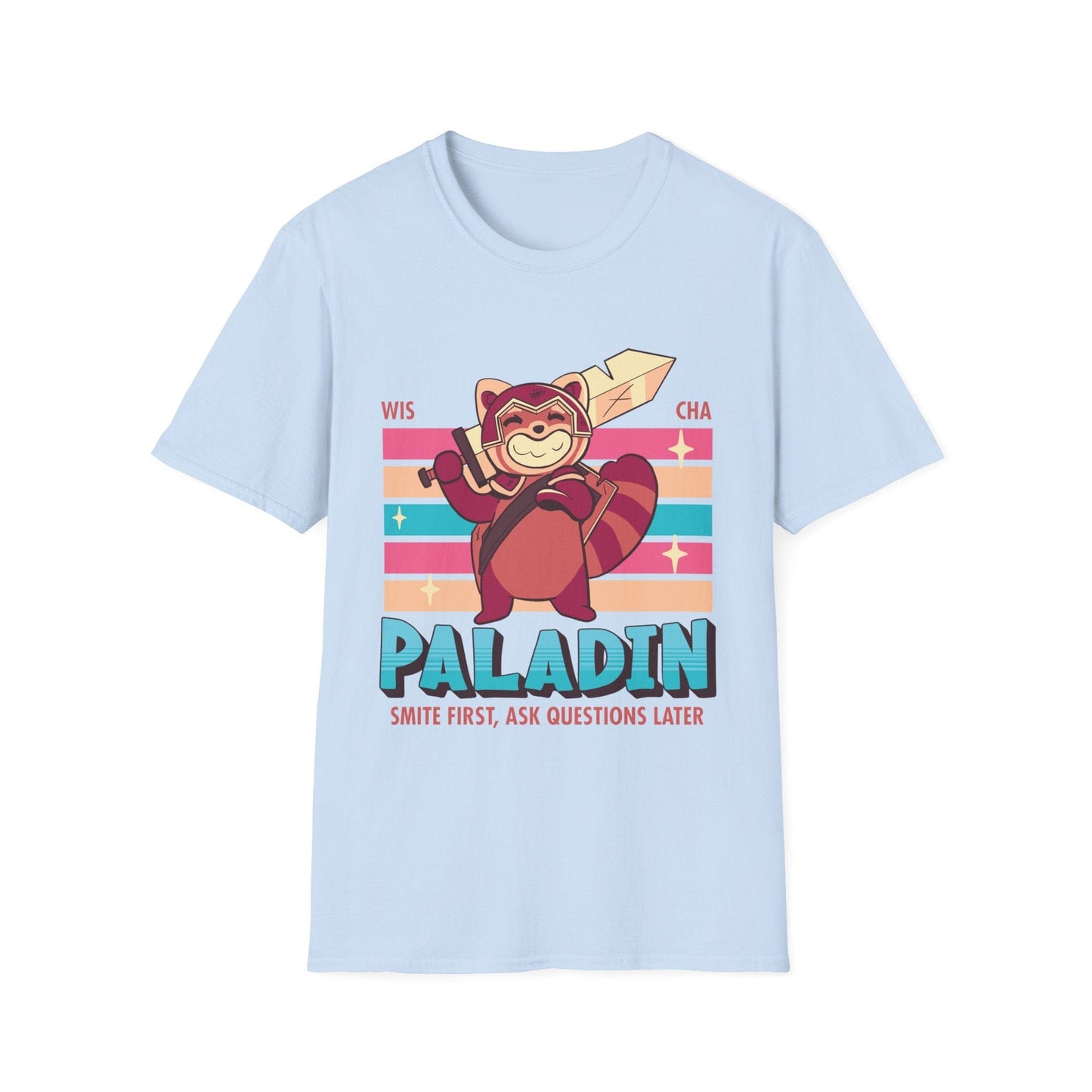 Printify T-Shirt Light Blue / S DnD Paladin Shirt - D&D Kawaii Class T-shirt