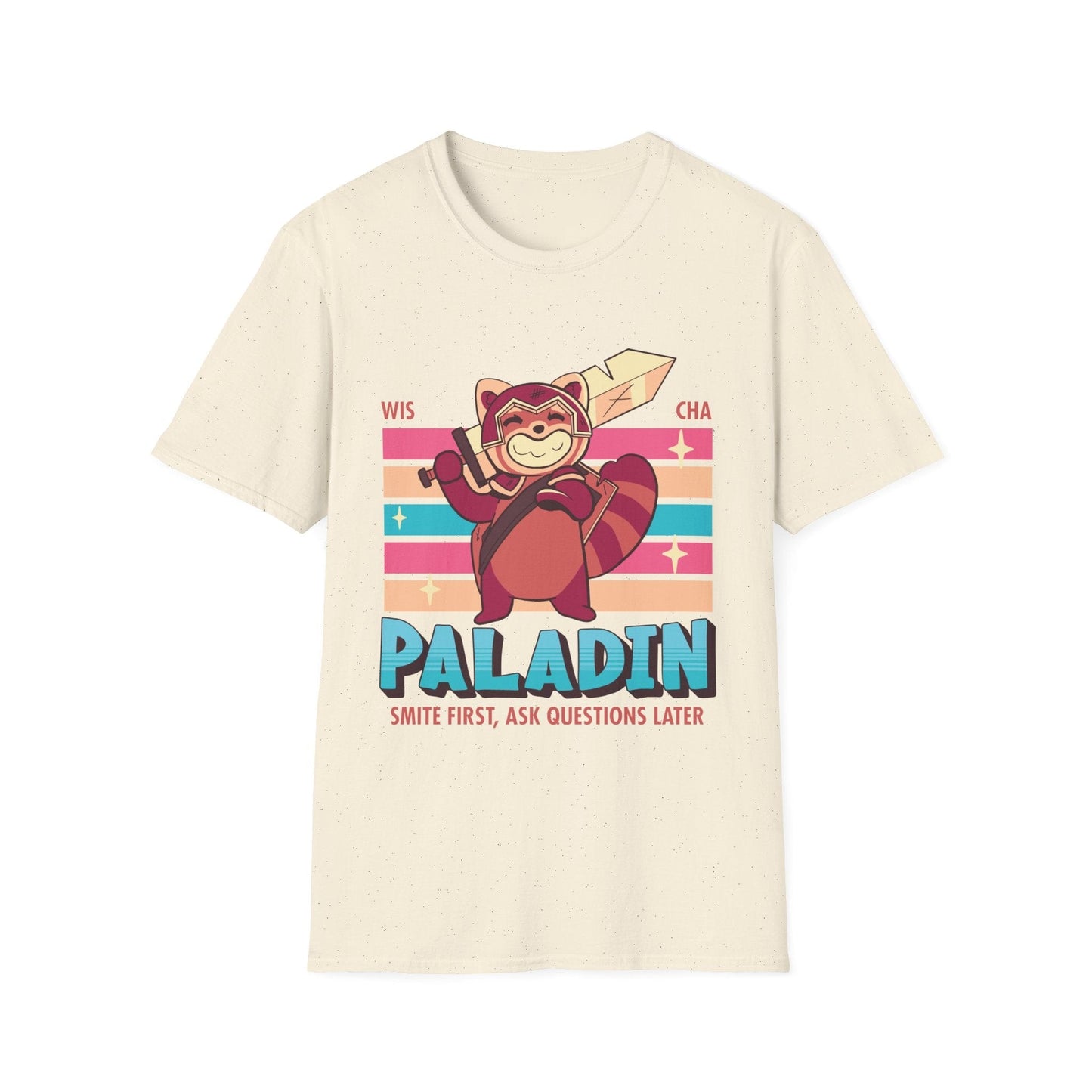 Printify T-Shirt Natural / S DnD Paladin Shirt - D&D Kawaii Class T-shirt