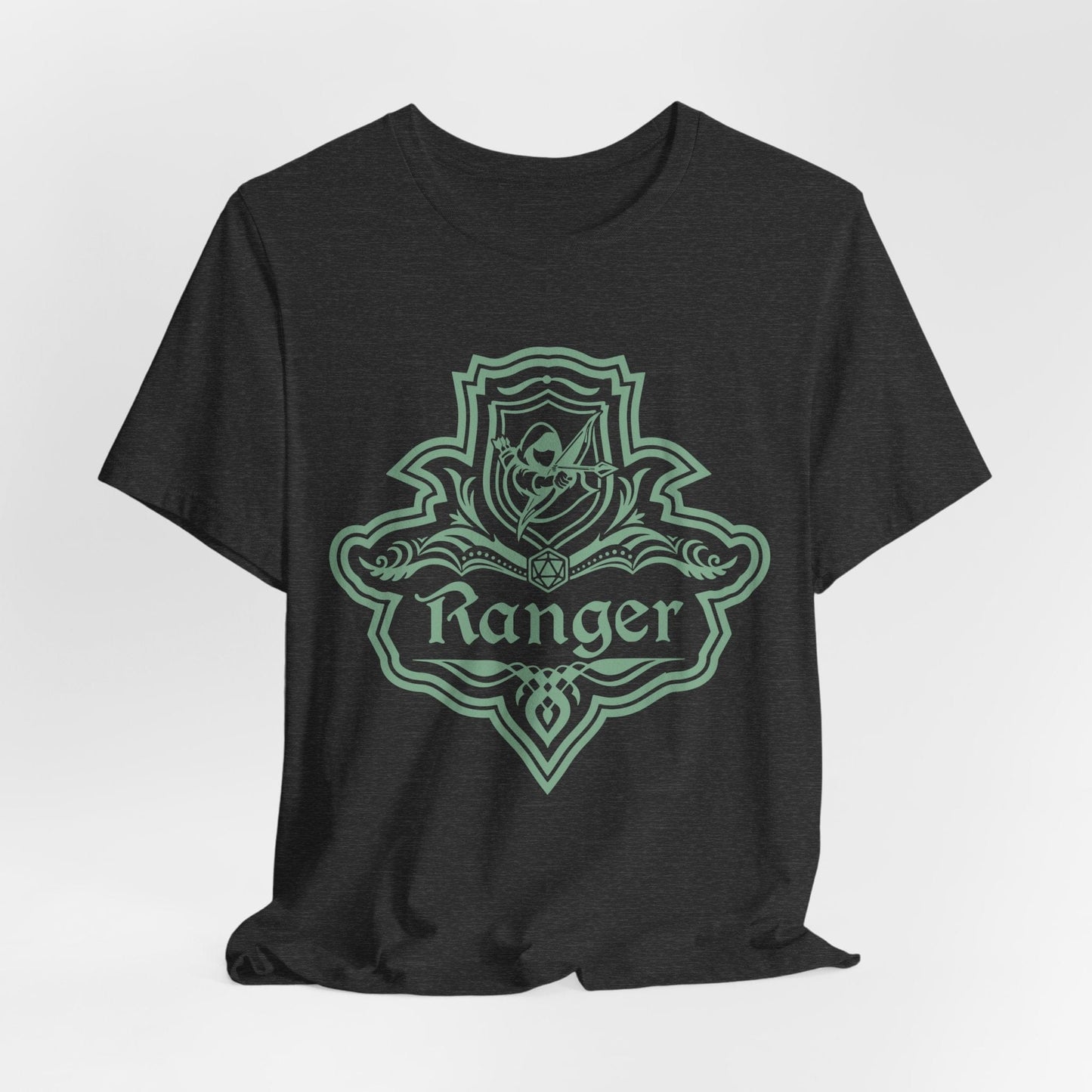 Printify T-Shirt Dark Heather / S DnD Ranger Class Emblem T-Shirt
