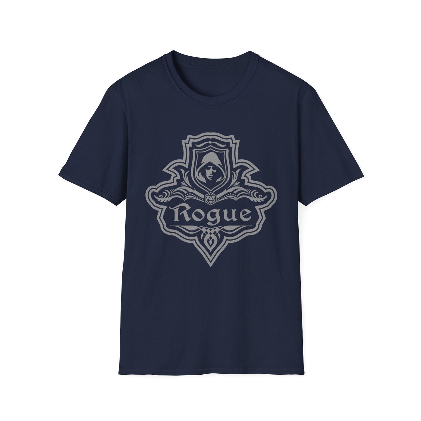 Printify T-Shirt Navy / S DnD Rogue Class Emblem T-Shirt