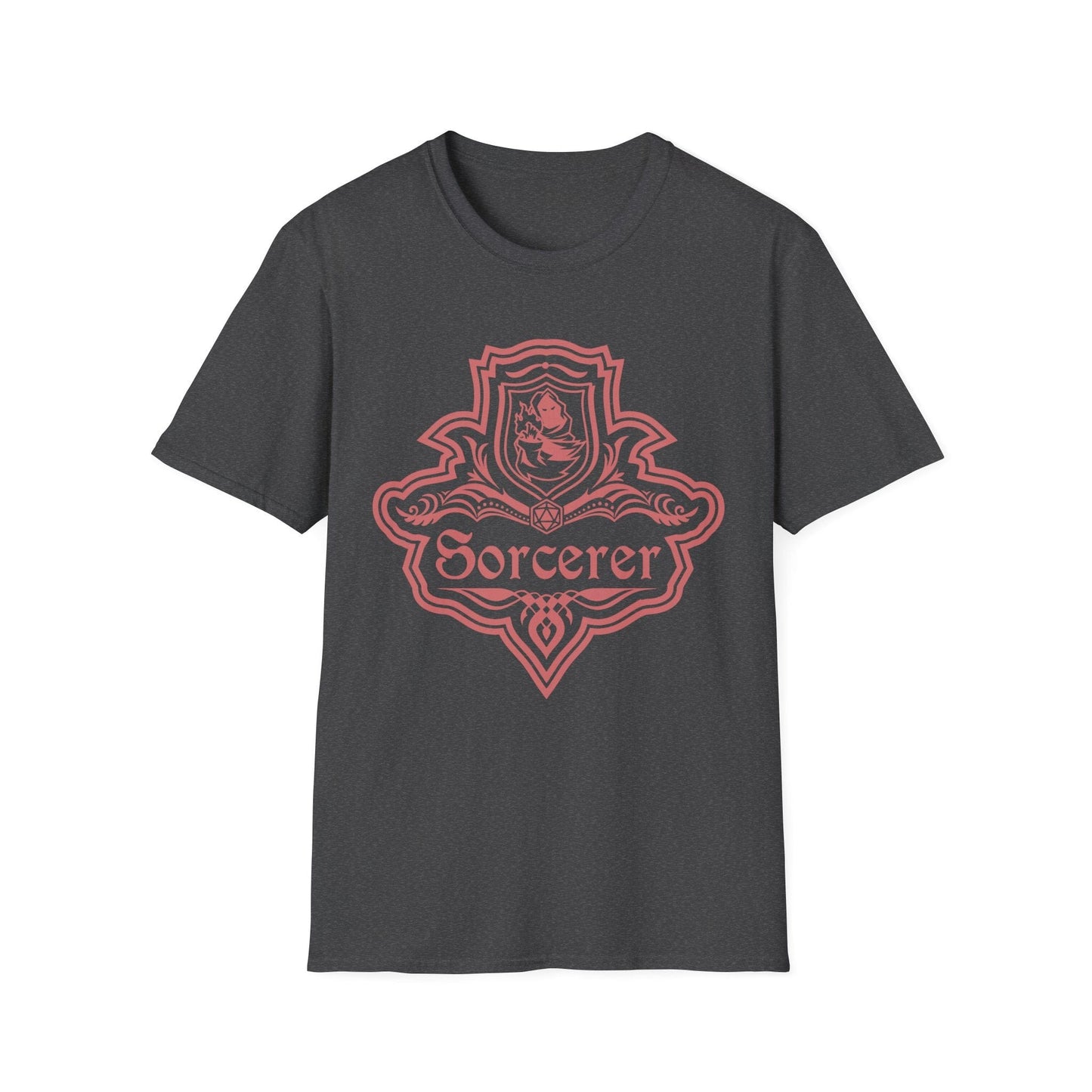 Printify T-Shirt Dark Heather / S DnD Sorcerer Class Emblem T-Shirt
