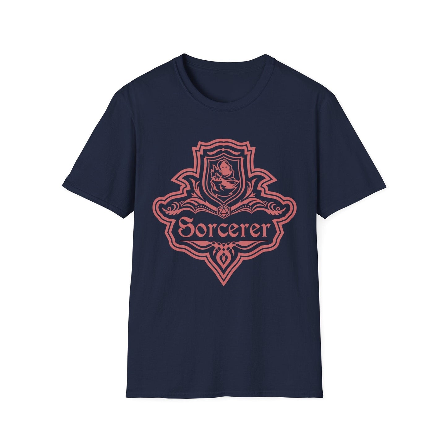 Printify T-Shirt Navy / S DnD Sorcerer Class Emblem T-Shirt