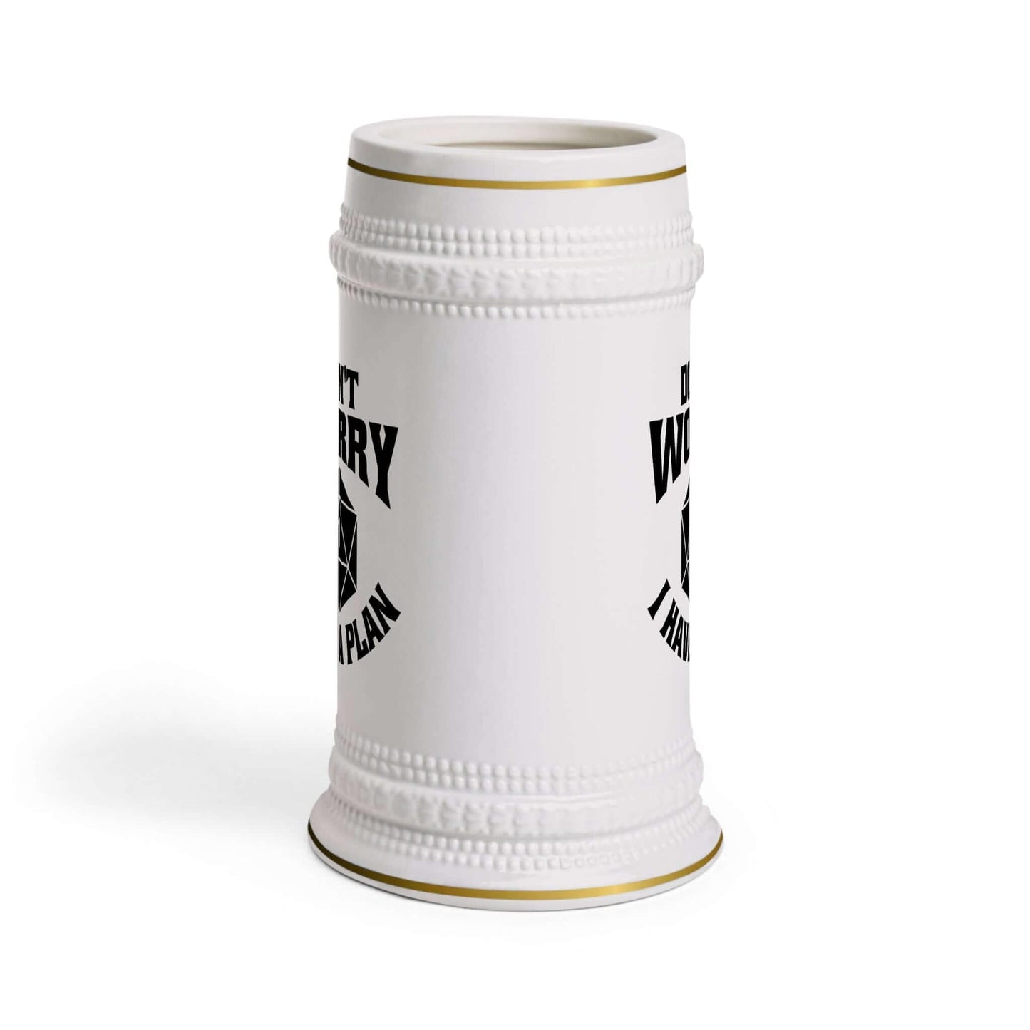 Printify Mug 22oz DND Tankard - Don't Worry I have a Plan