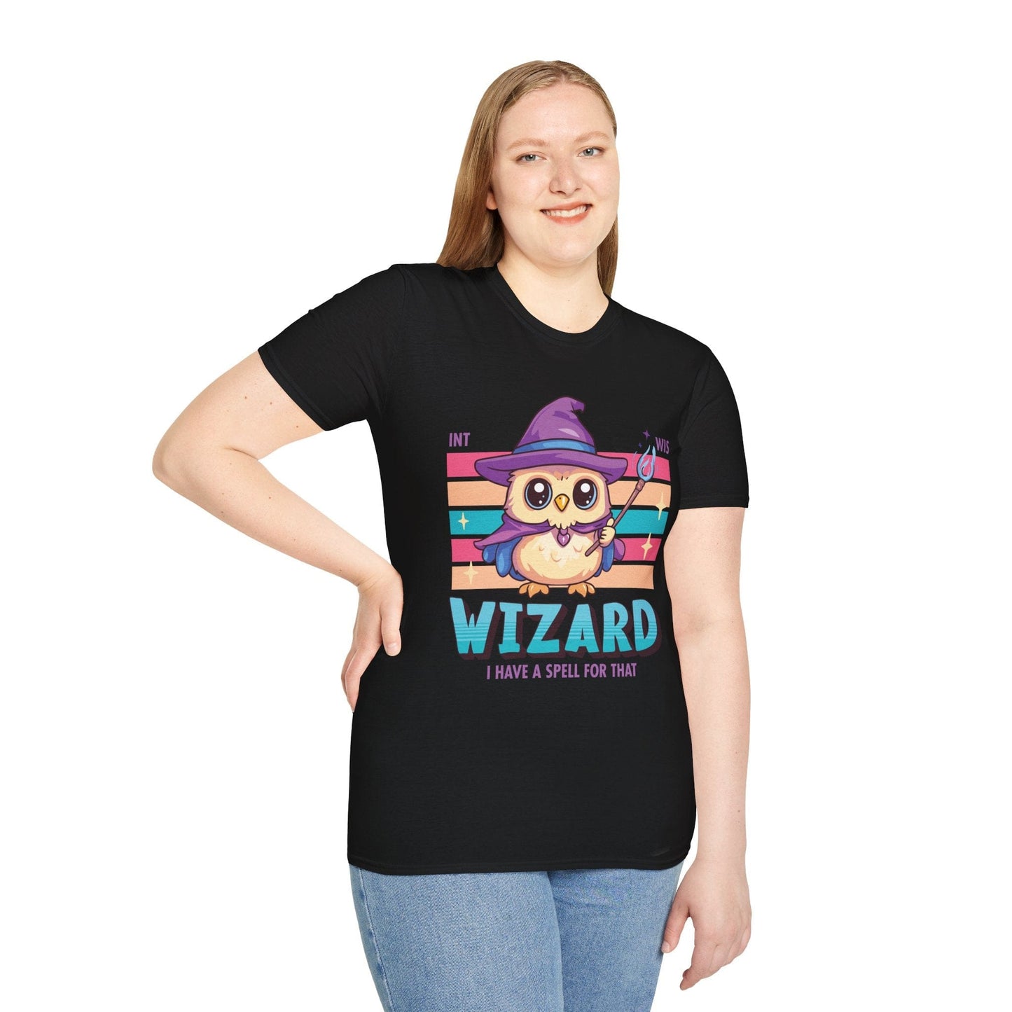 Printify T-Shirt DnD Warlock Shirt - D&D Kawaii Class T-shirt