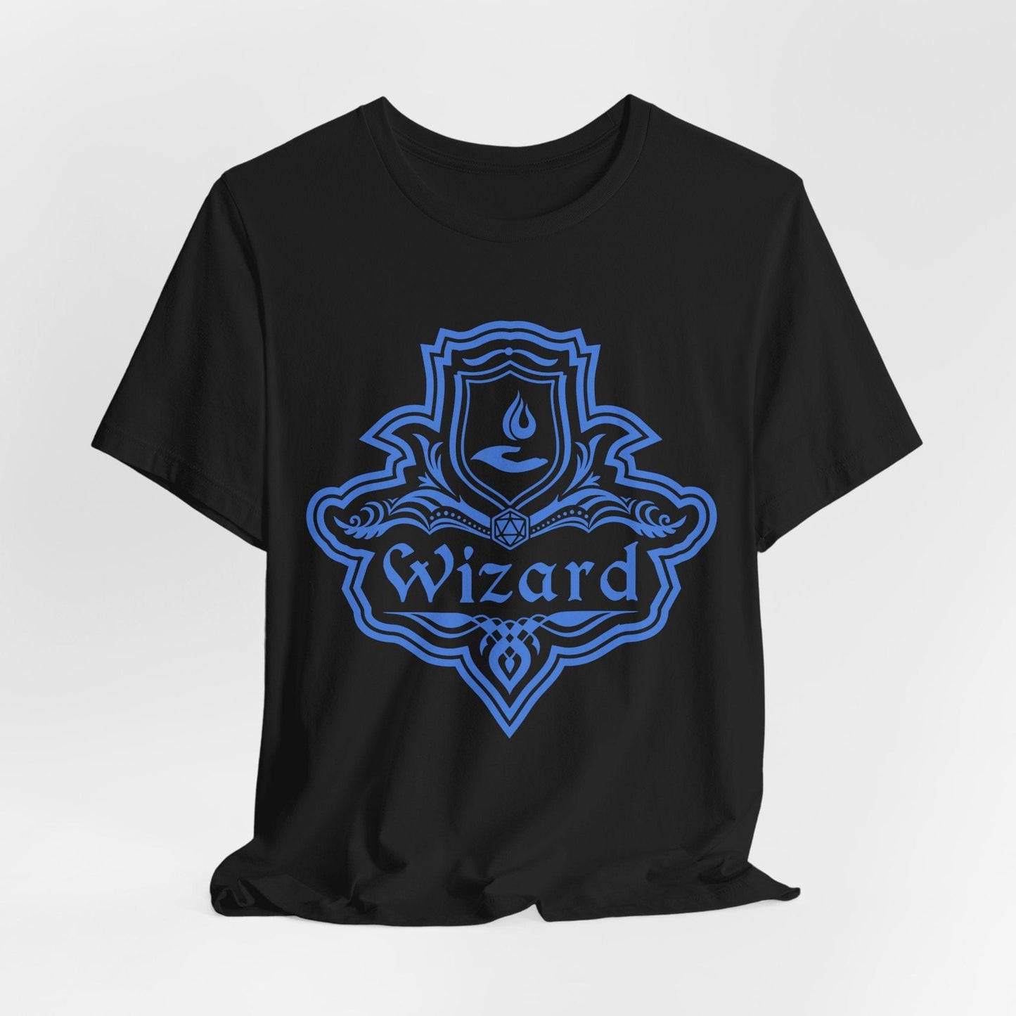 Printify T-Shirt Black / S DnD Wizard Class Emblem T-Shirt