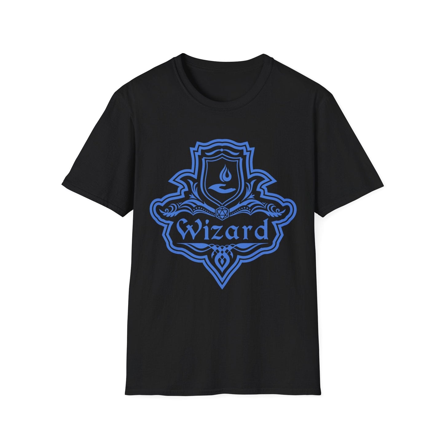 Printify T-Shirt Black / S DnD Wizard Class Emblem T-Shirt