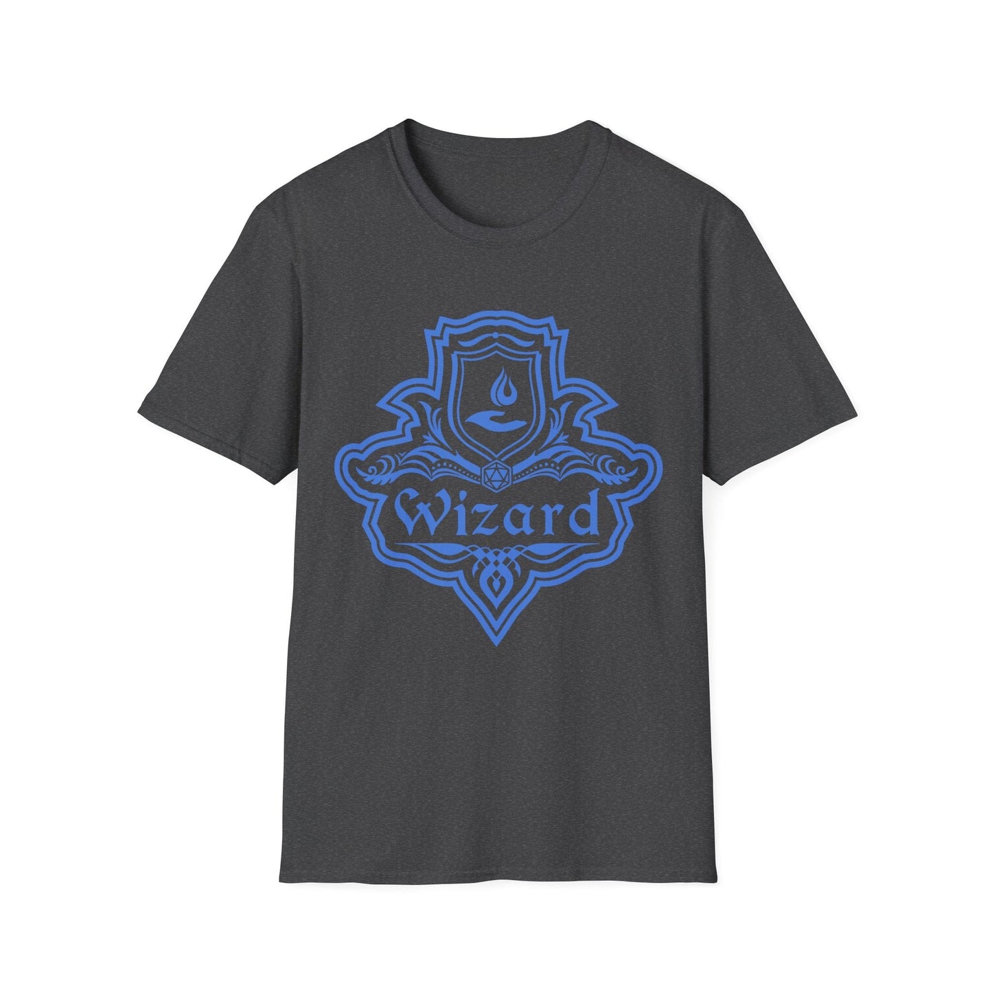 Printify T-Shirt Dark Heather / S DnD Wizard Class Emblem T-Shirt
