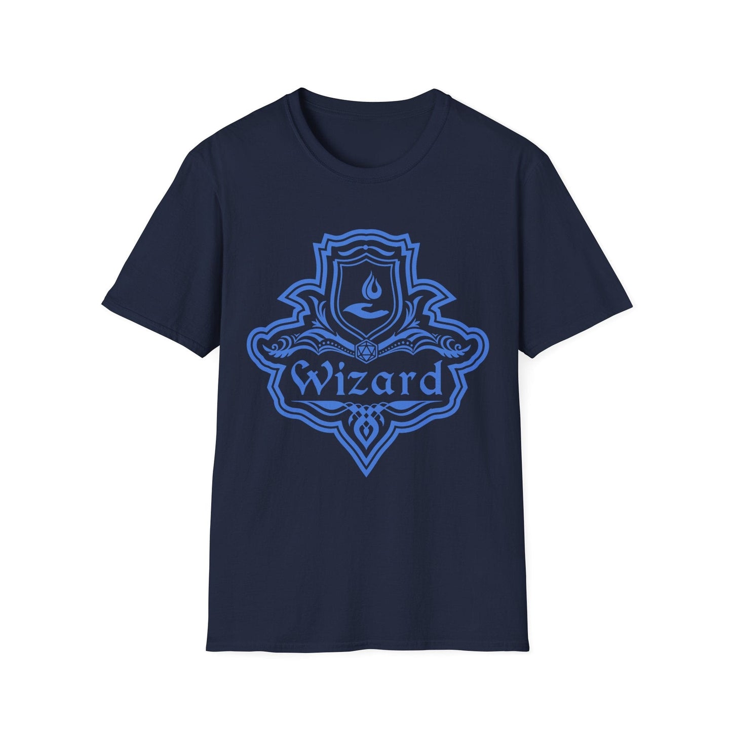 Printify T-Shirt Navy / S DnD Wizard Class Emblem T-Shirt