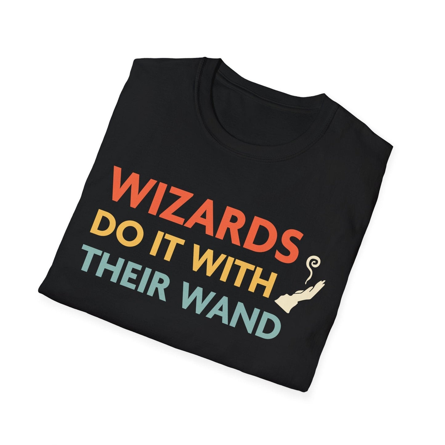 Printify T-Shirt DnD Wizards Do It With Their Wand Shirt