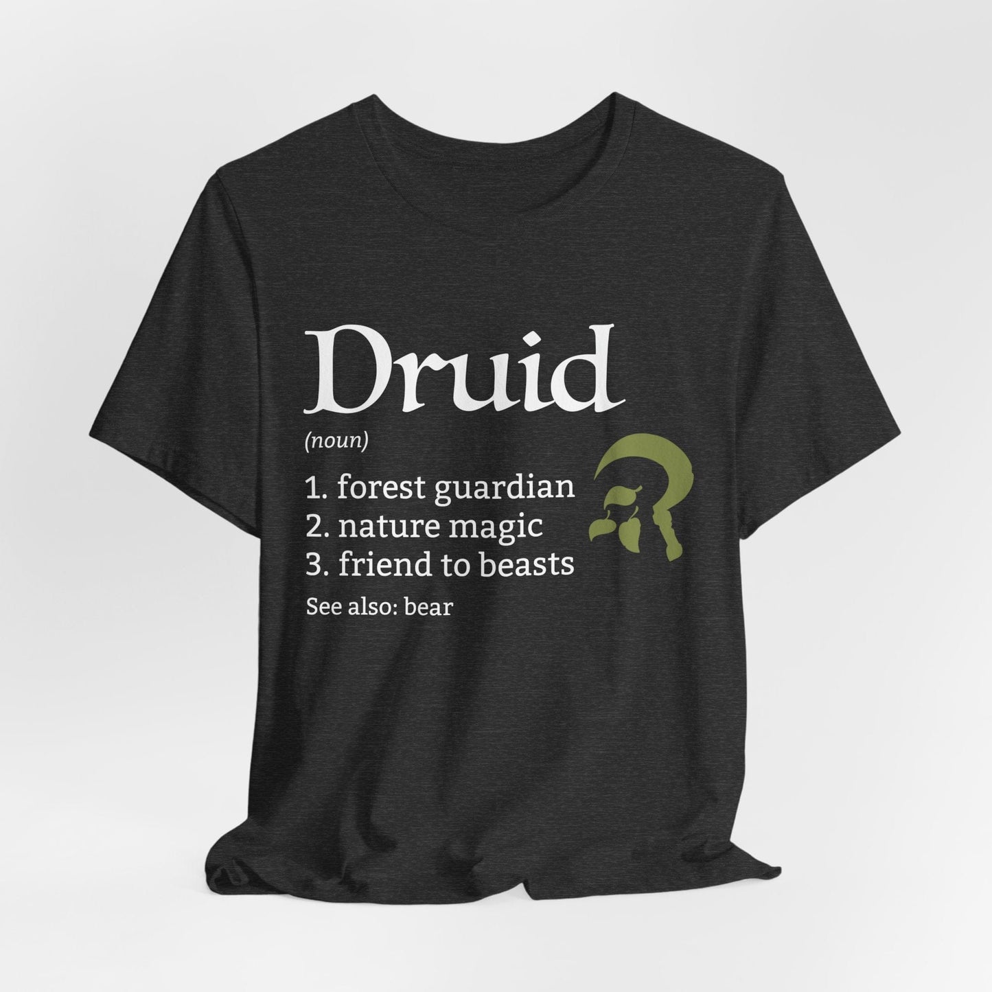 Printify T-Shirt Dark Heather / S Druid Class Definition T-Shirt – Funny DnD Definition Tee