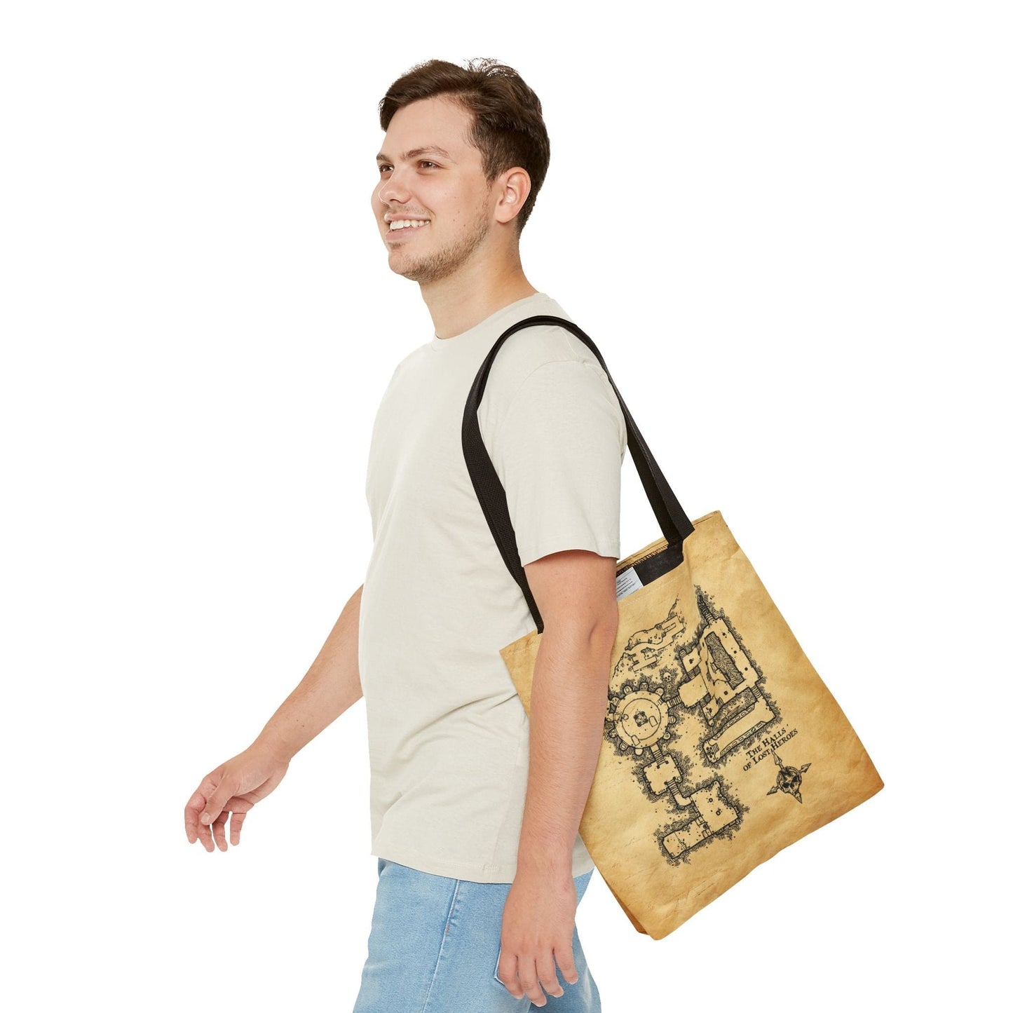 Printify Bags Dungeon Map D&D Tote Bag