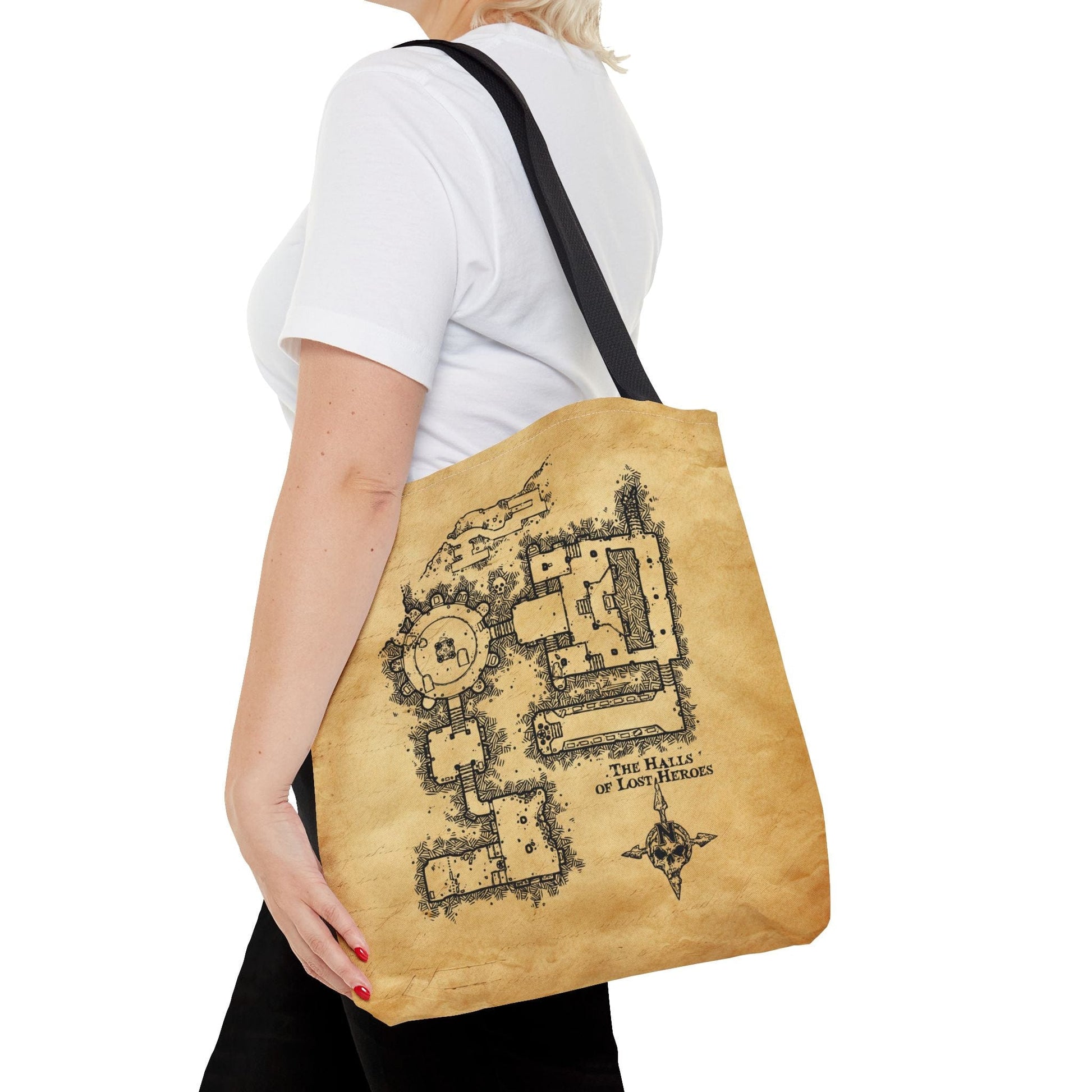 Printify Bags Dungeon Map D&D Tote Bag