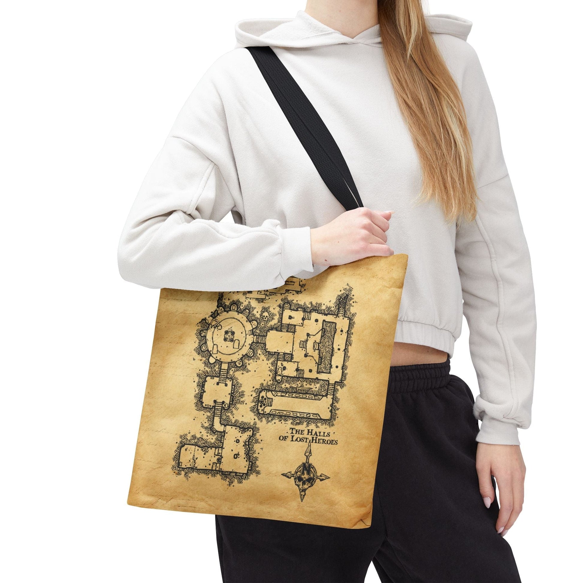 Printify Bags Dungeon Map D&D Tote Bag