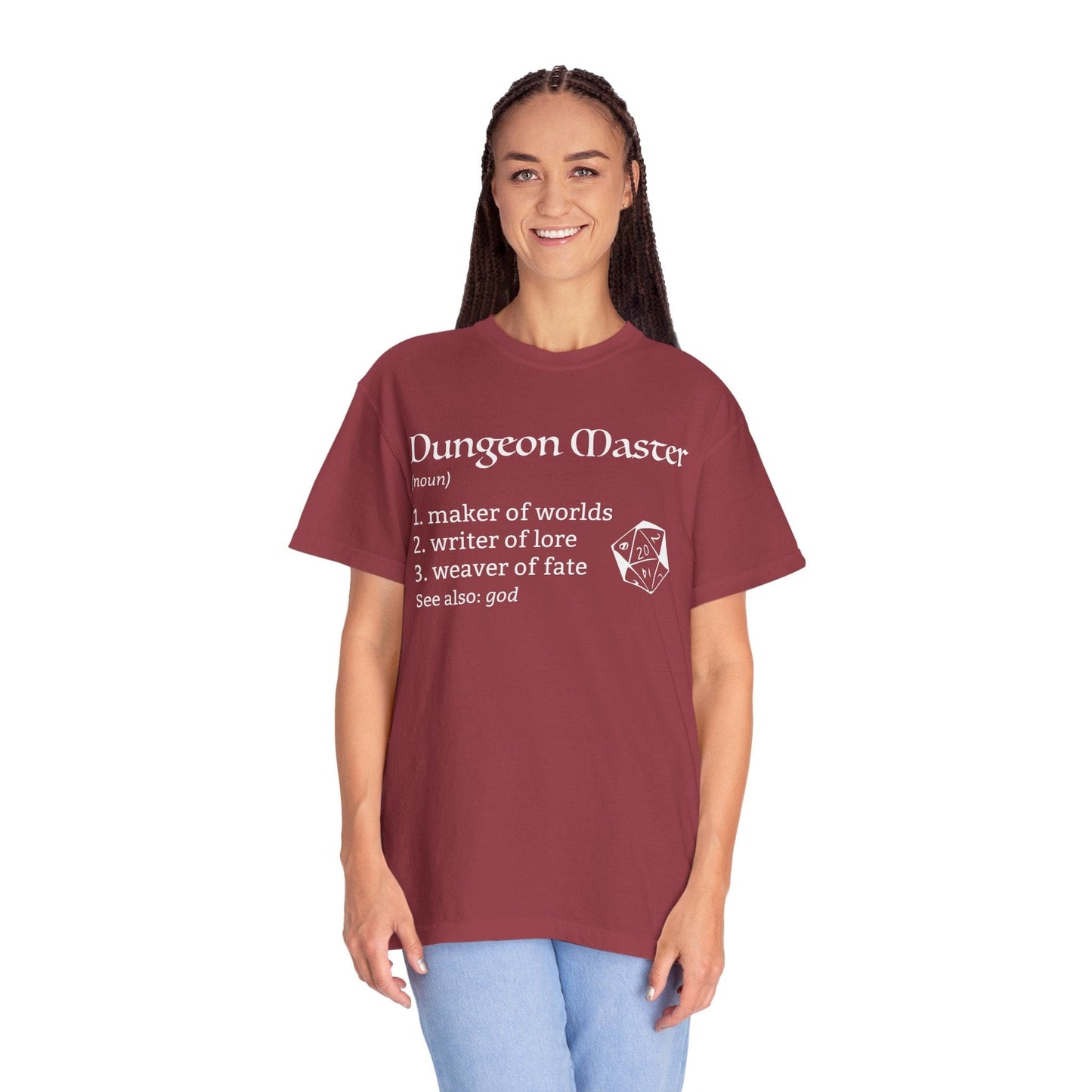 Printify T-Shirt Dungeon Master Definition D&D T-Shirt - Comfort Colors