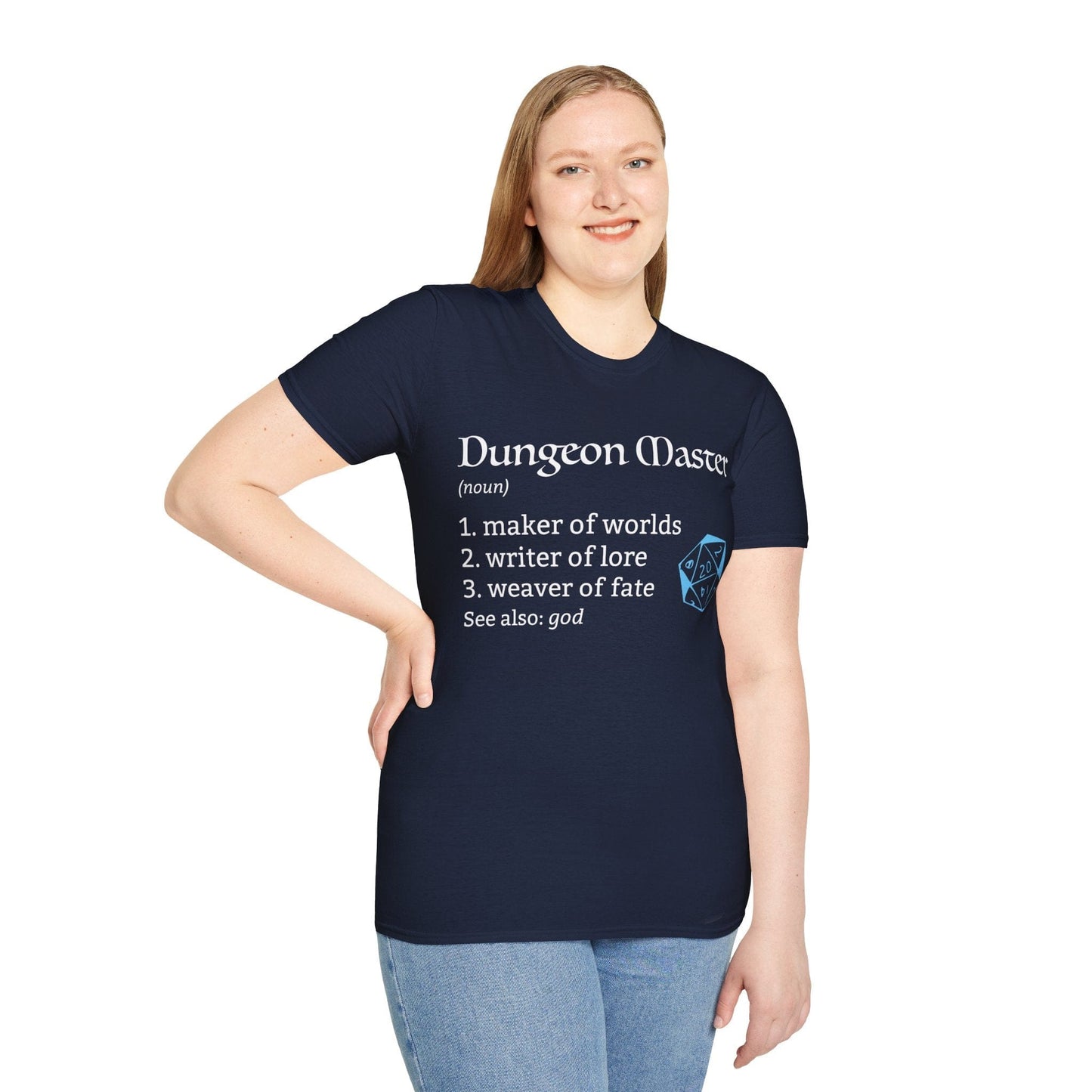 Printify T-Shirt Dungeon Master Definition T-Shirt – Funny DnD DM Definition Tee