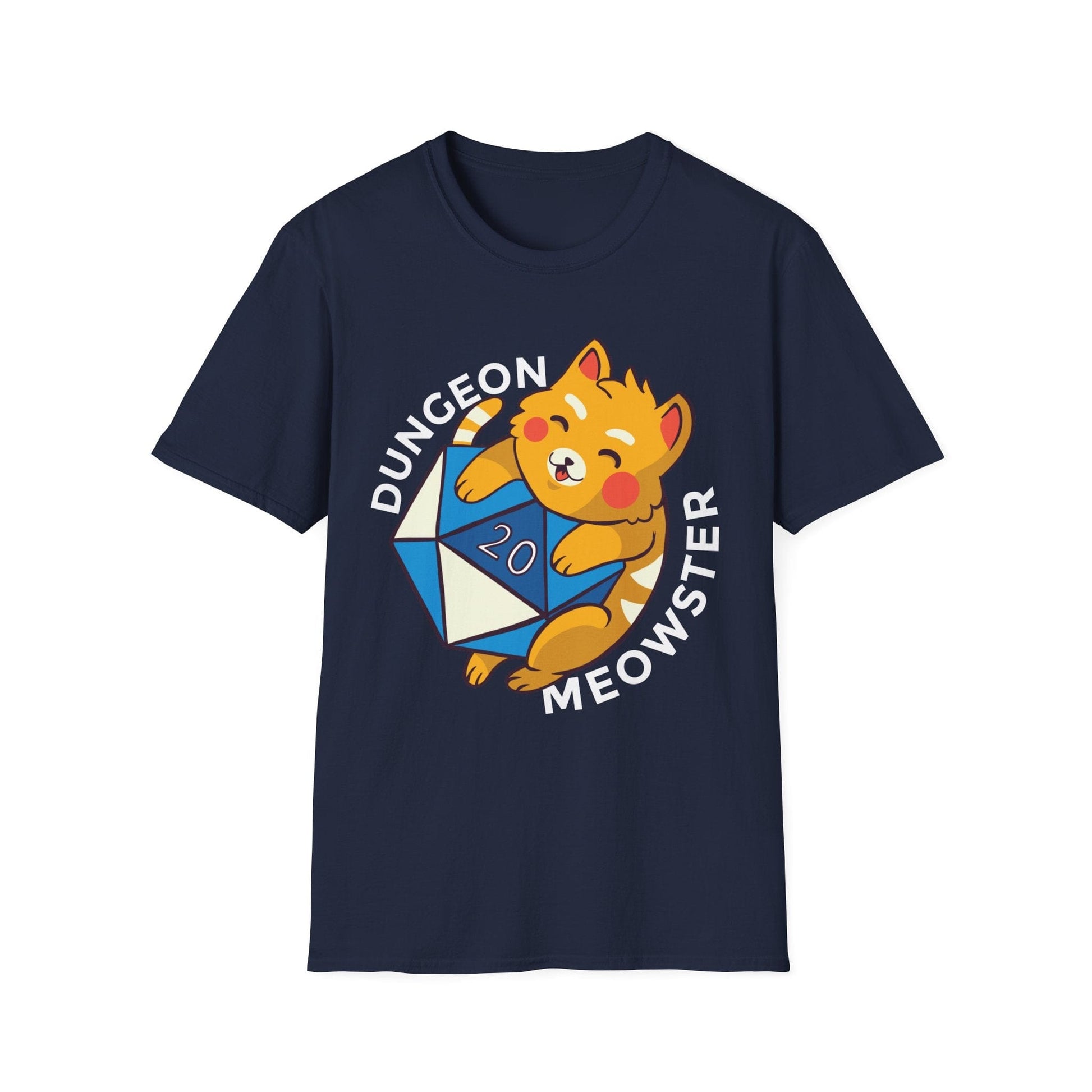 Printify T-Shirt Navy / S Dungeon Meowster T-Shirt