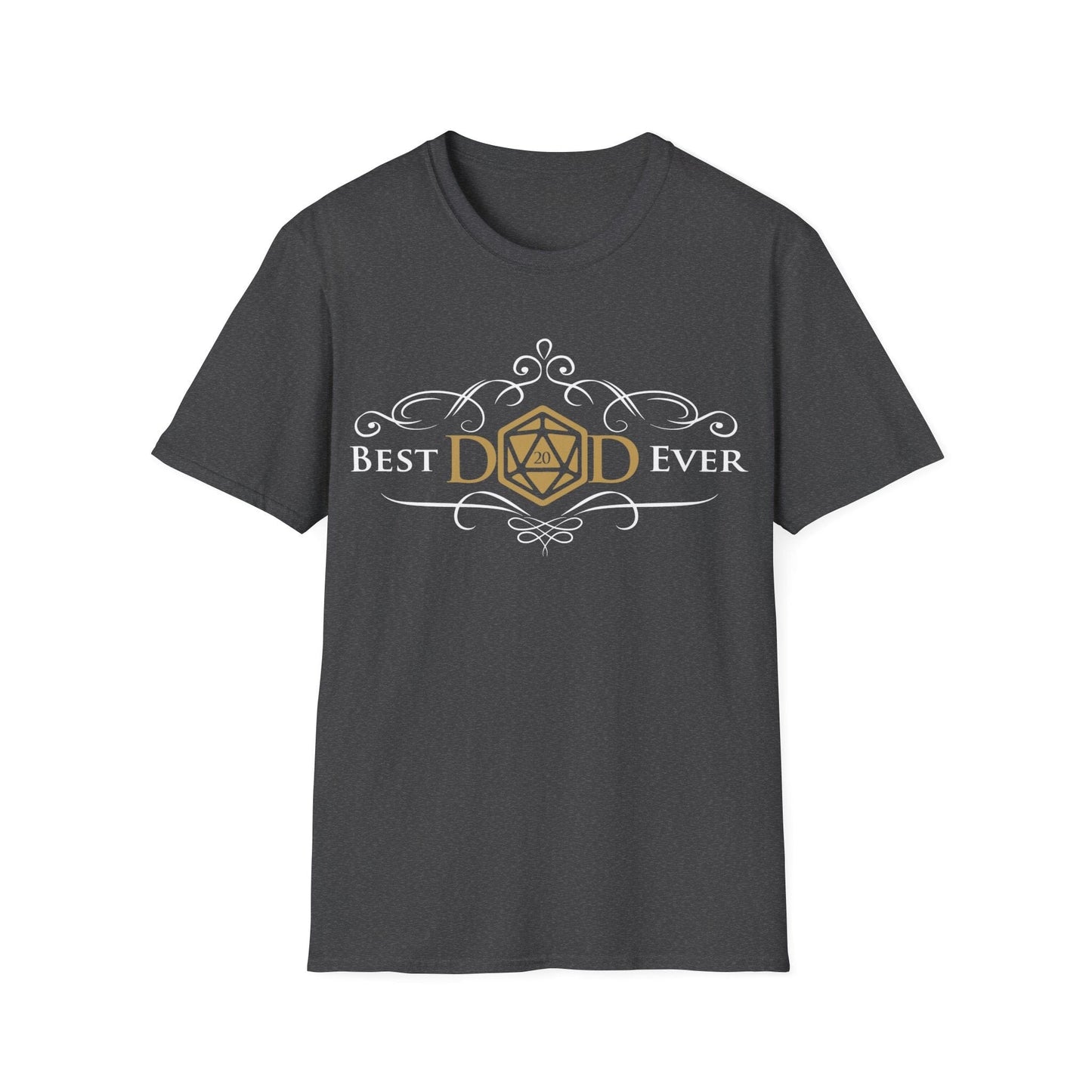 Printify T-Shirt Dark Heather / S Dungeons and Dragons Dad Shirt