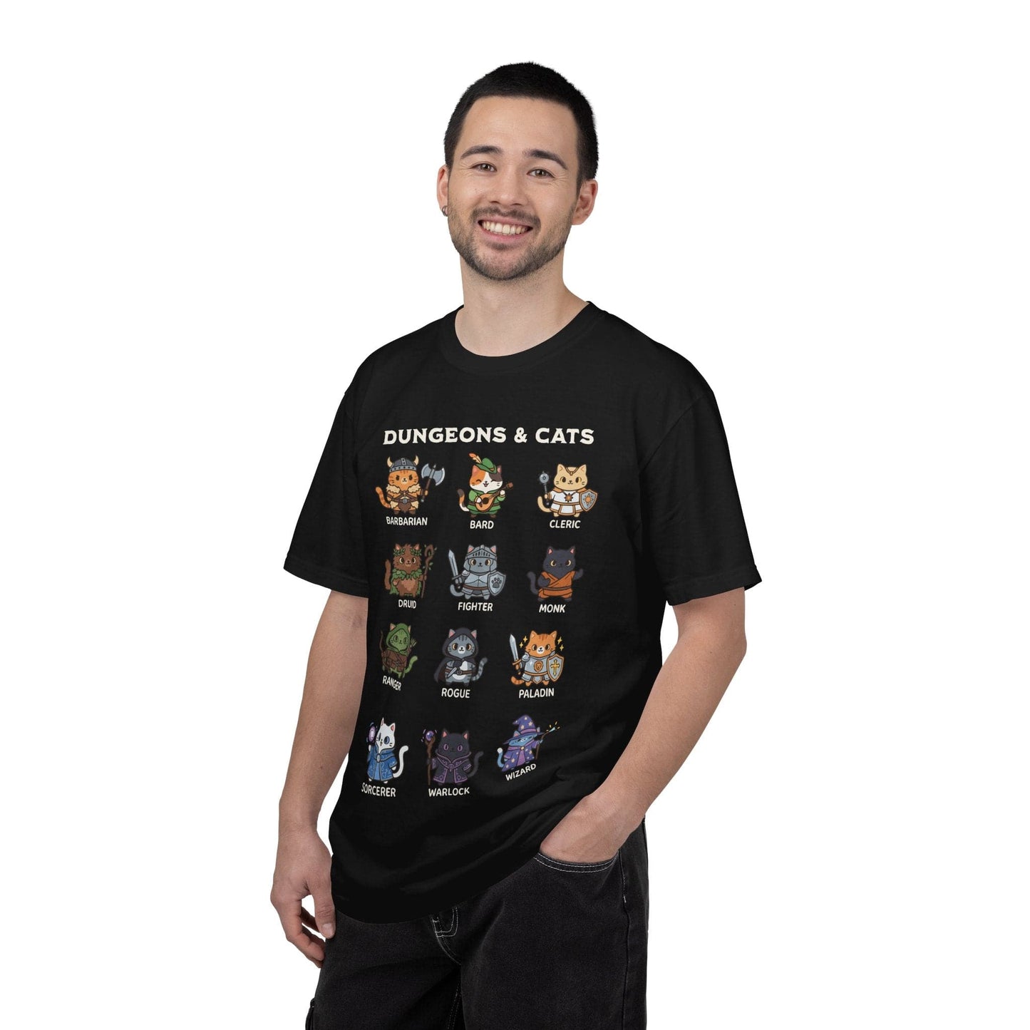 Printify T-Shirt Dungeons & Cats T-shirt - Comfort Colors