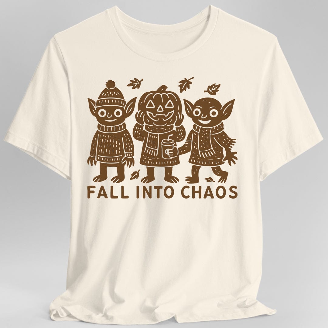 Printify T-Shirt Natural / S Fall Into Chaos Goblins Tshirt