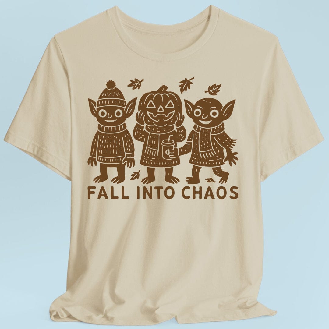 Printify T-Shirt Sand / S Fall Into Chaos Goblins Tshirt