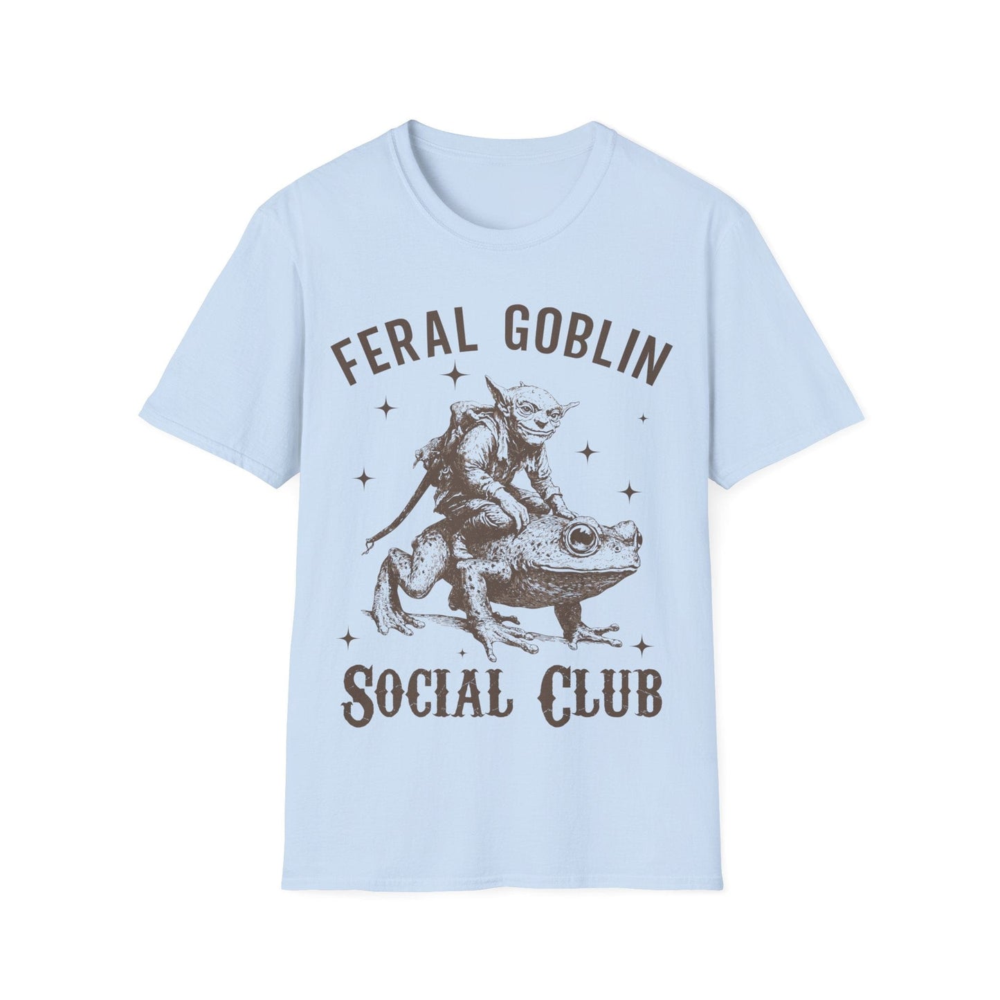 Printify T-Shirt Baby Blue / S Feral Goblin Social Club T-shirt