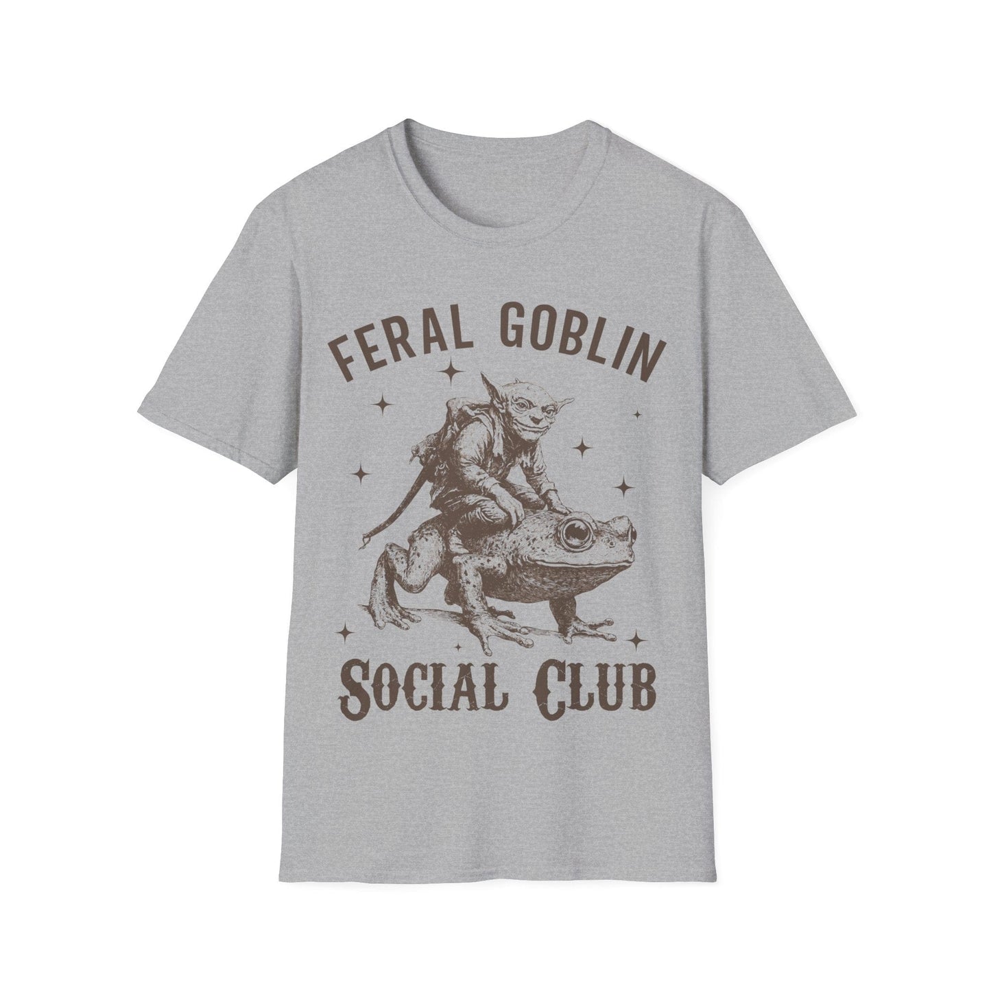 Printify T-Shirt Heather Grey / S Feral Goblin Social Club T-shirt