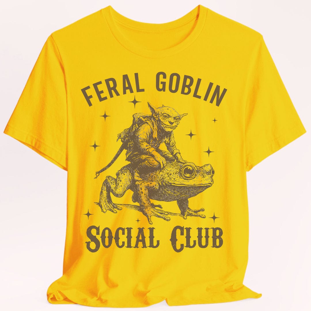 Printify T-Shirt Daisy / S Feral Goblin Social Club T-shirt - With Toad