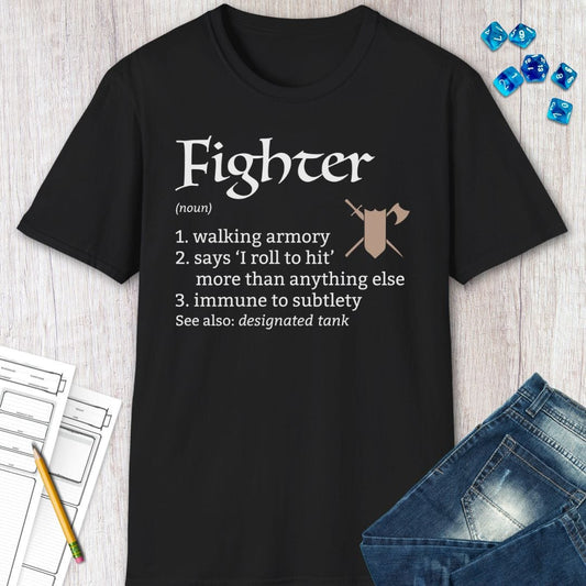 Printify T-Shirt Fighter Class Definition T-Shirt