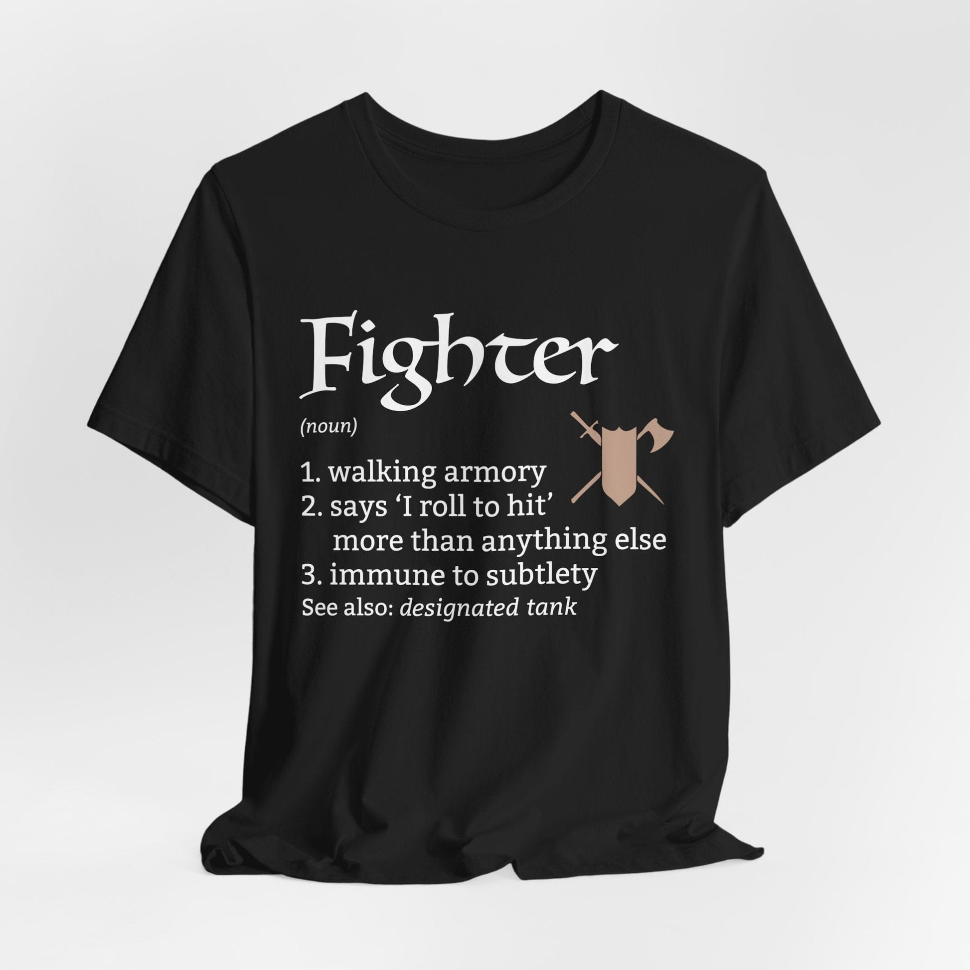Printify T-Shirt Black / S Fighter Class Definition T-Shirt