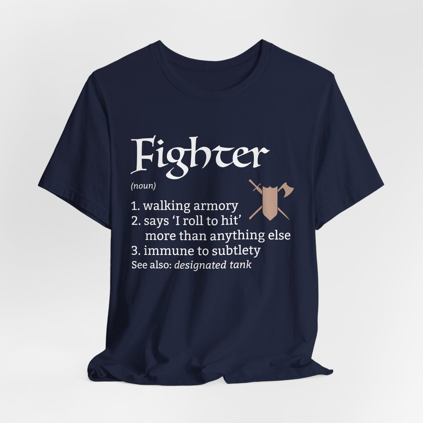 Printify T-Shirt Navy / S Fighter Class Definition T-Shirt